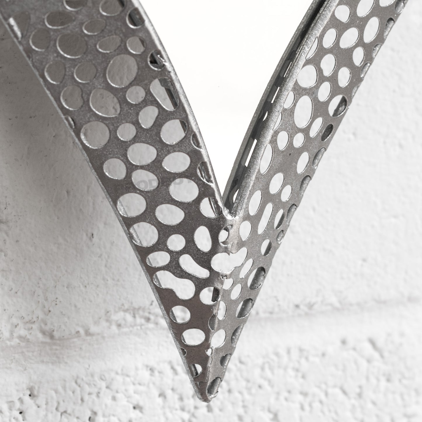 Silver Hanging Heart Wall Mirror Decoration