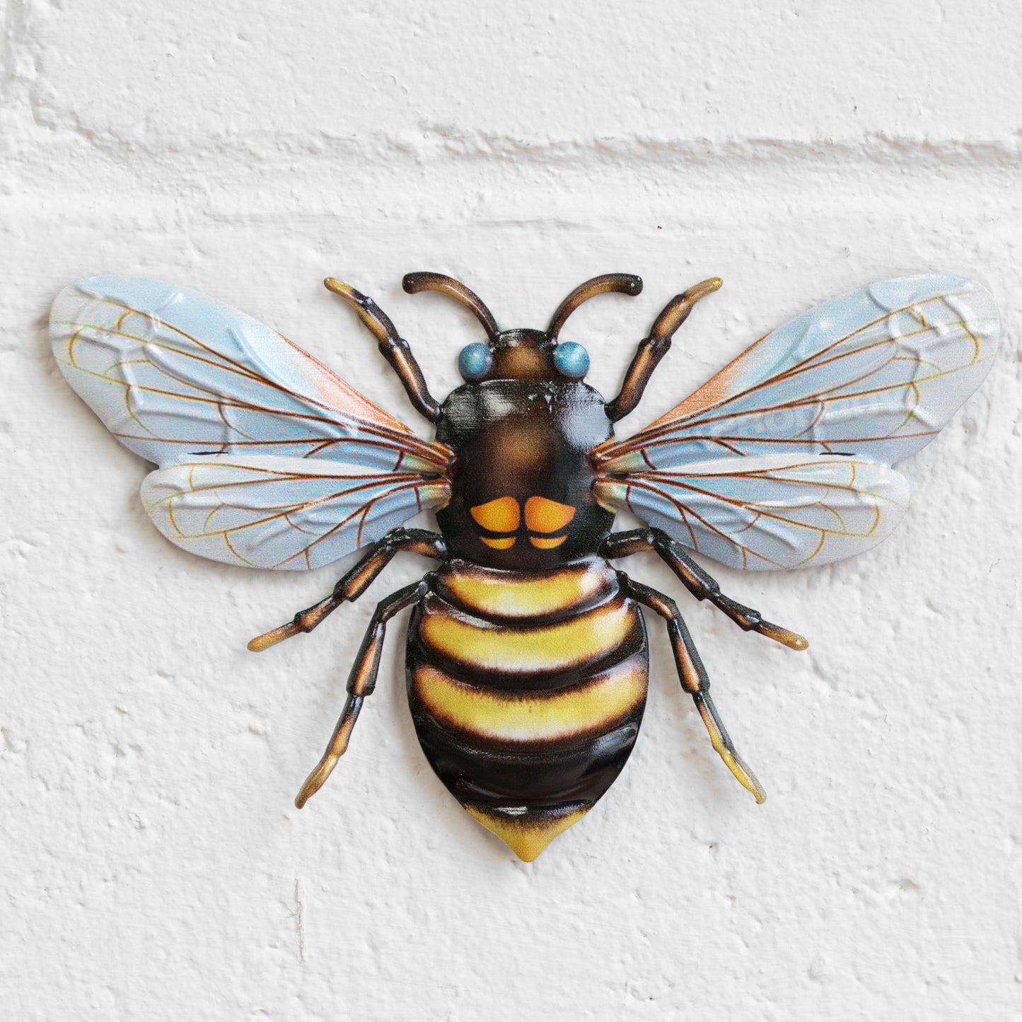 Pack of 3 Metal Bee Wall Art Decorations