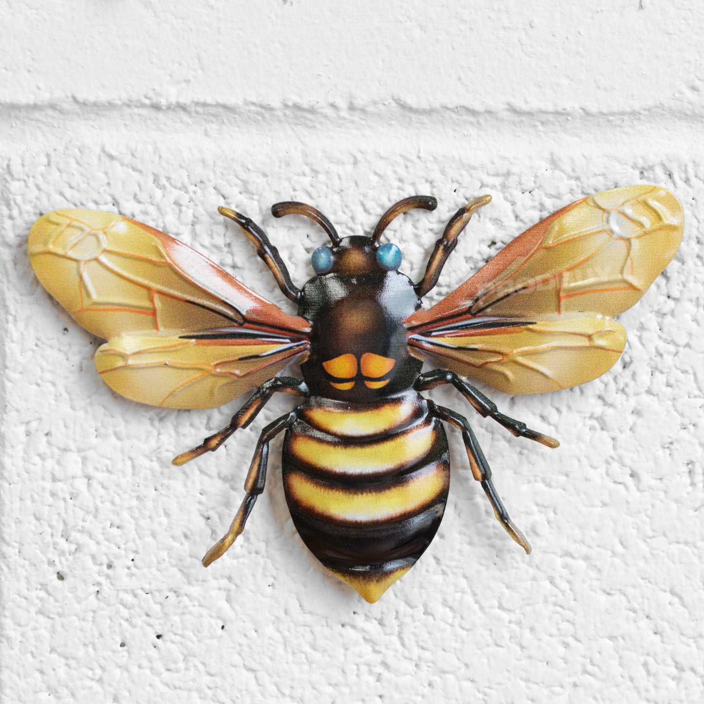 Pack of 3 Metal Bee Wall Art Decorations
