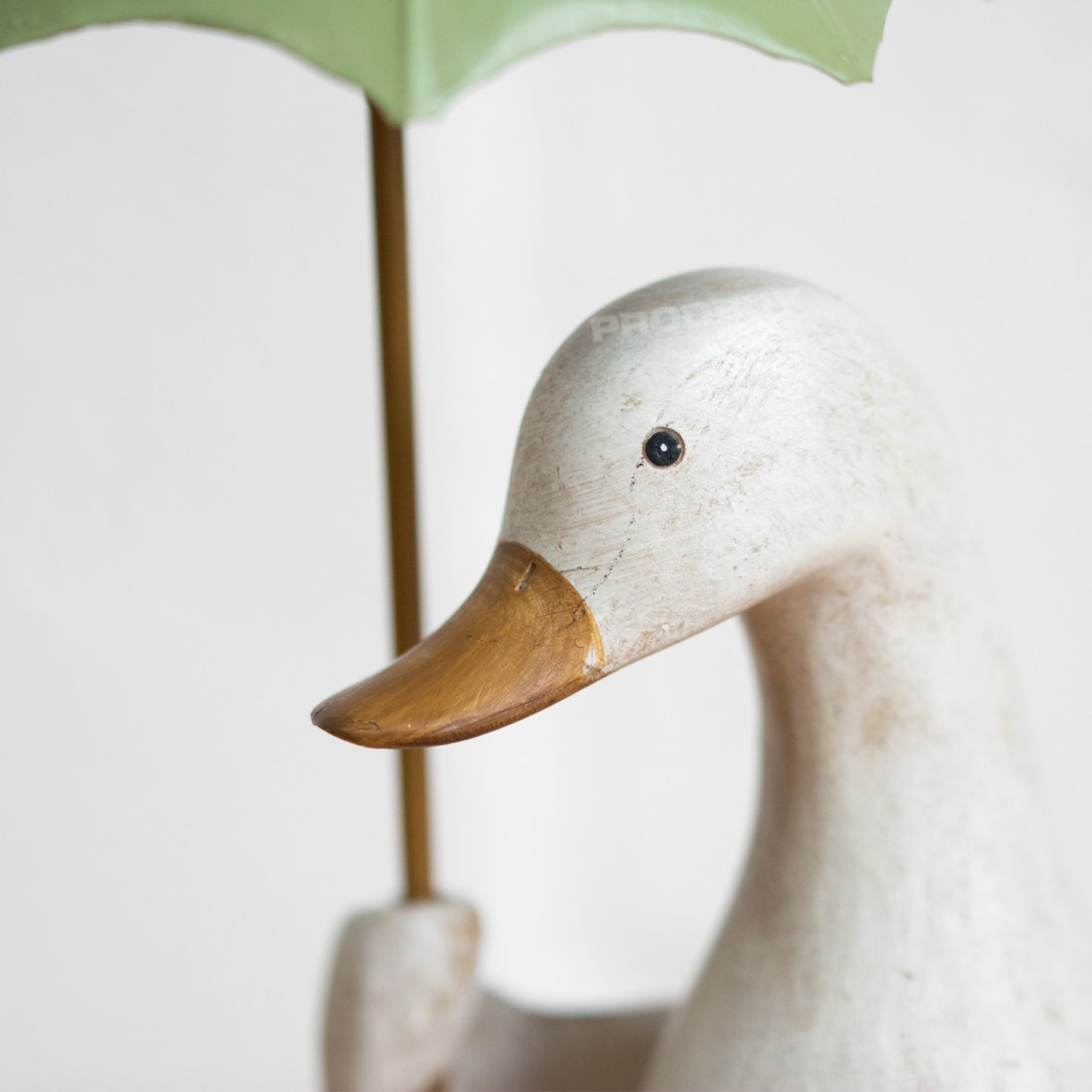 Mother Duck & Duckling with Boots & Umbrella