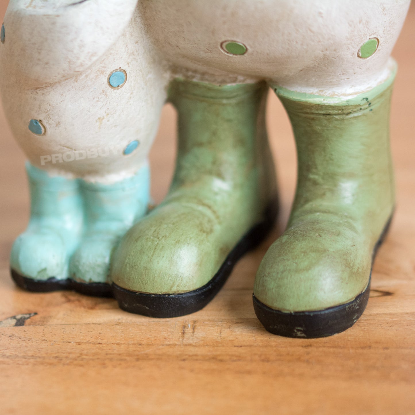 Mother Duck & Duckling with Boots & Umbrella