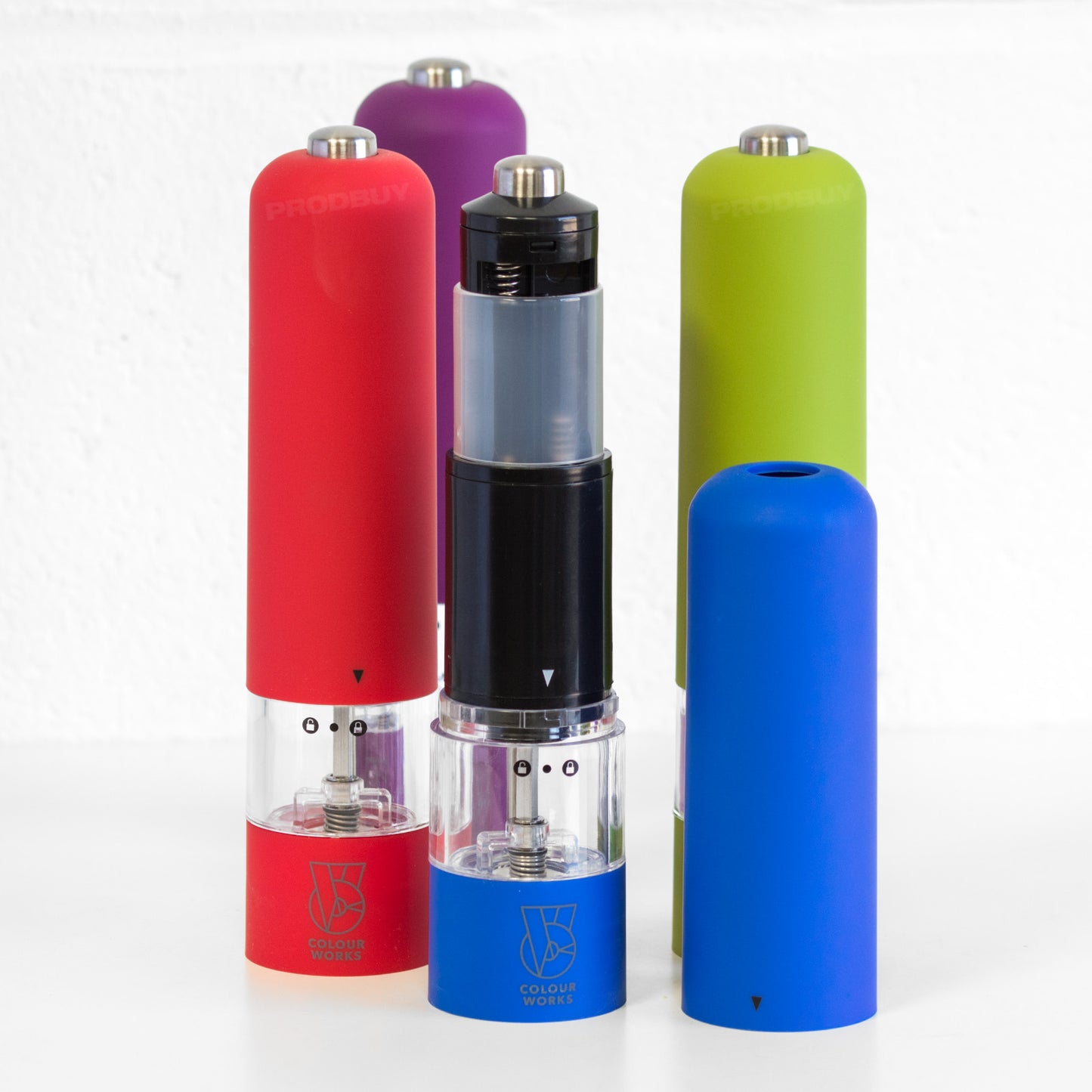 Tall 22cm Salt & Pepper Electronic Mills Set