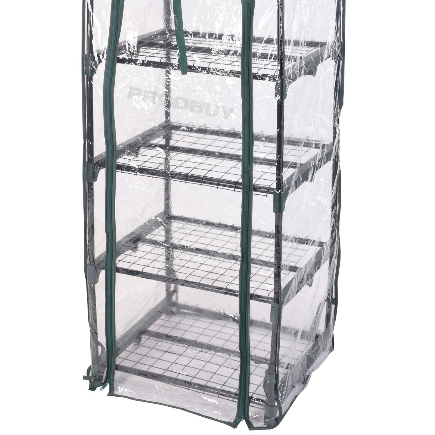 4 Tier Mini Greenhouse with Shelves Outdoor Garden PVC Plastic Cover Plant House