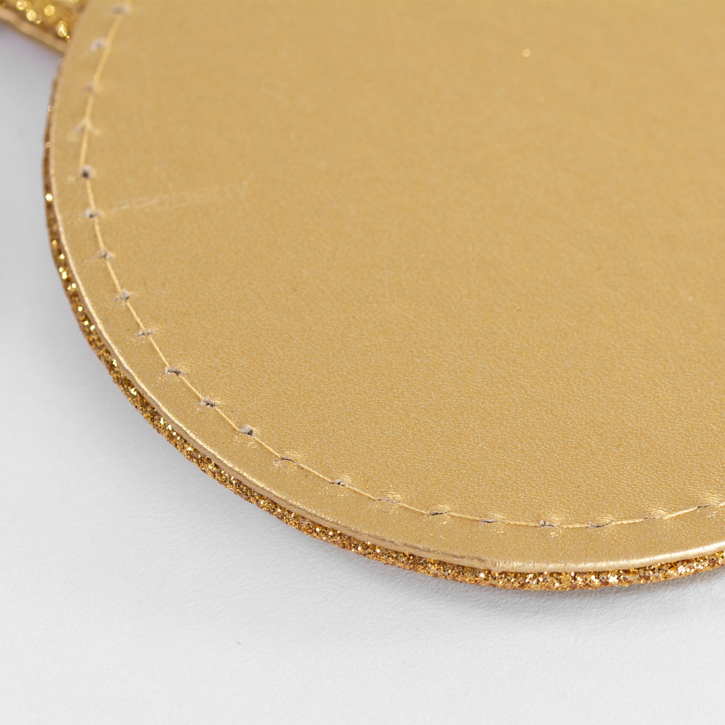 Set of 4 Glitter Faux Leather Drinks Coasters