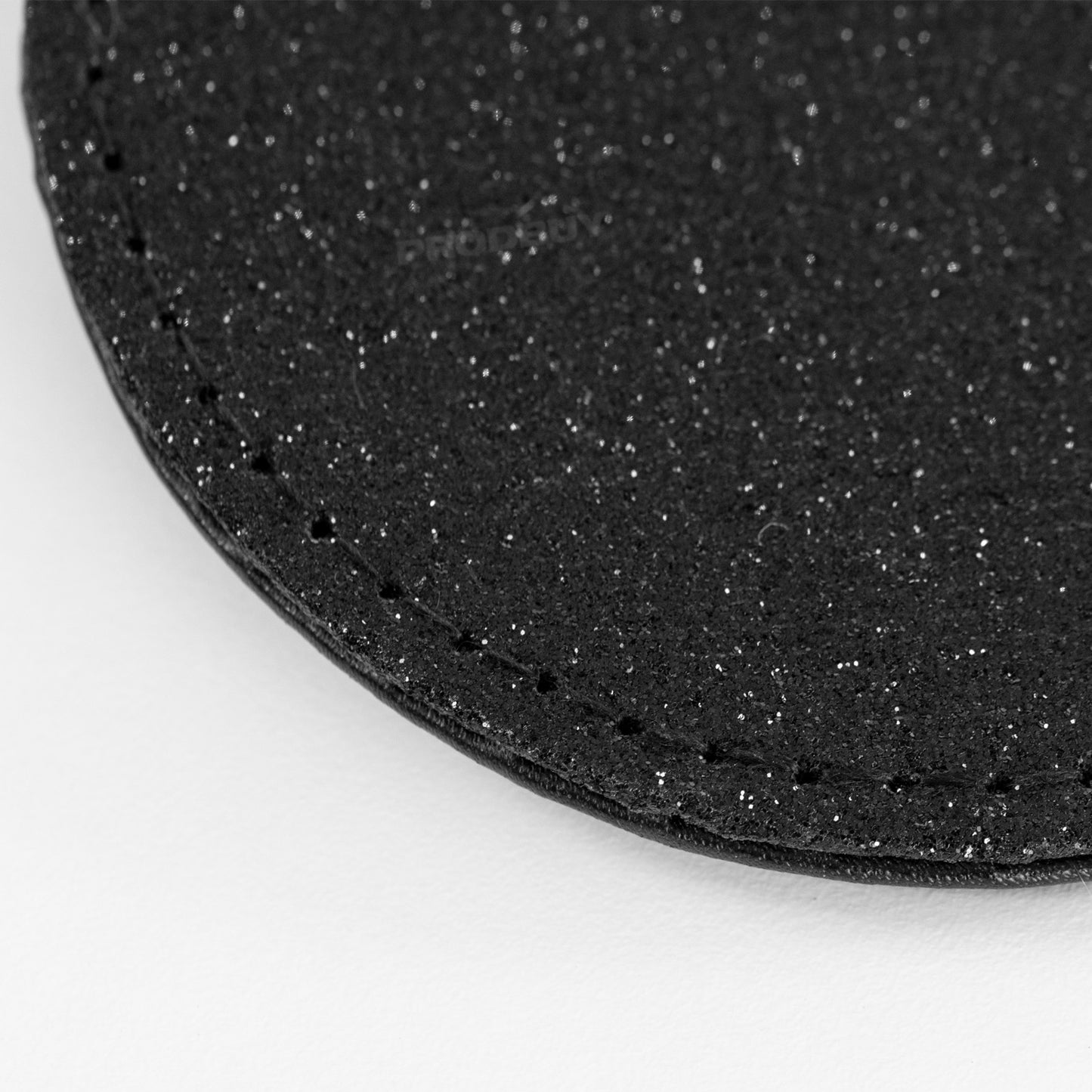 Set of 4 Glitter Faux Leather Drinks Coasters