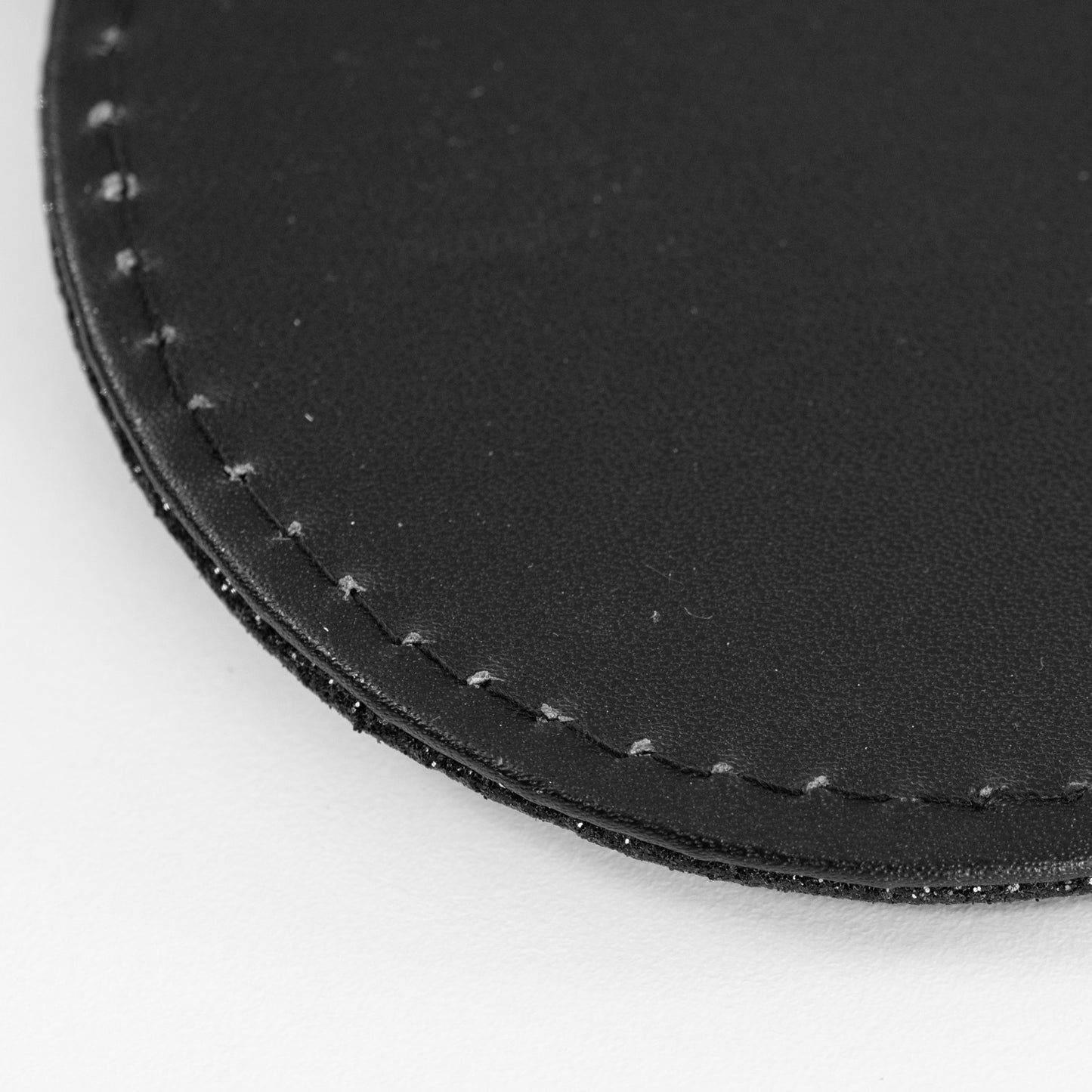 Set of 4 Glitter Faux Leather Drinks Coasters