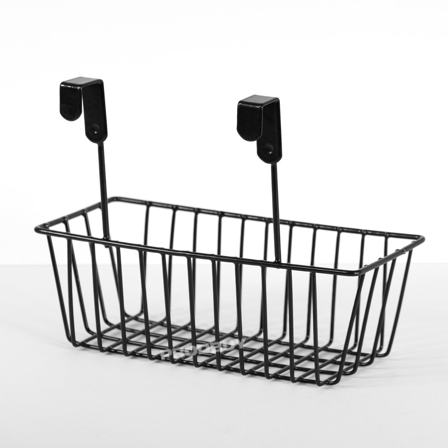 Pack of 3 Black Metal Over The Door Storage Baskets
