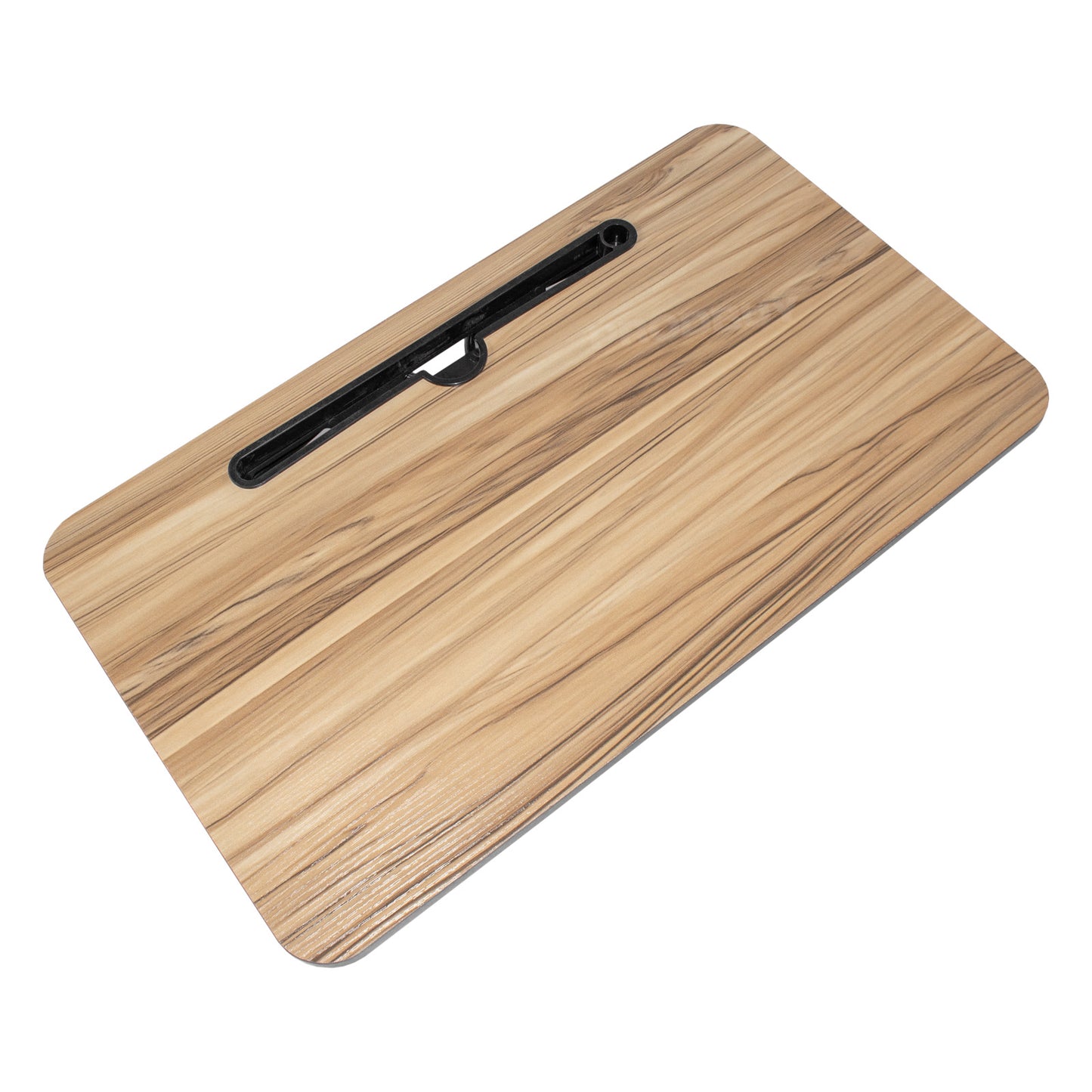 Wooden Veneer Tray Table with Metal Folding Legs