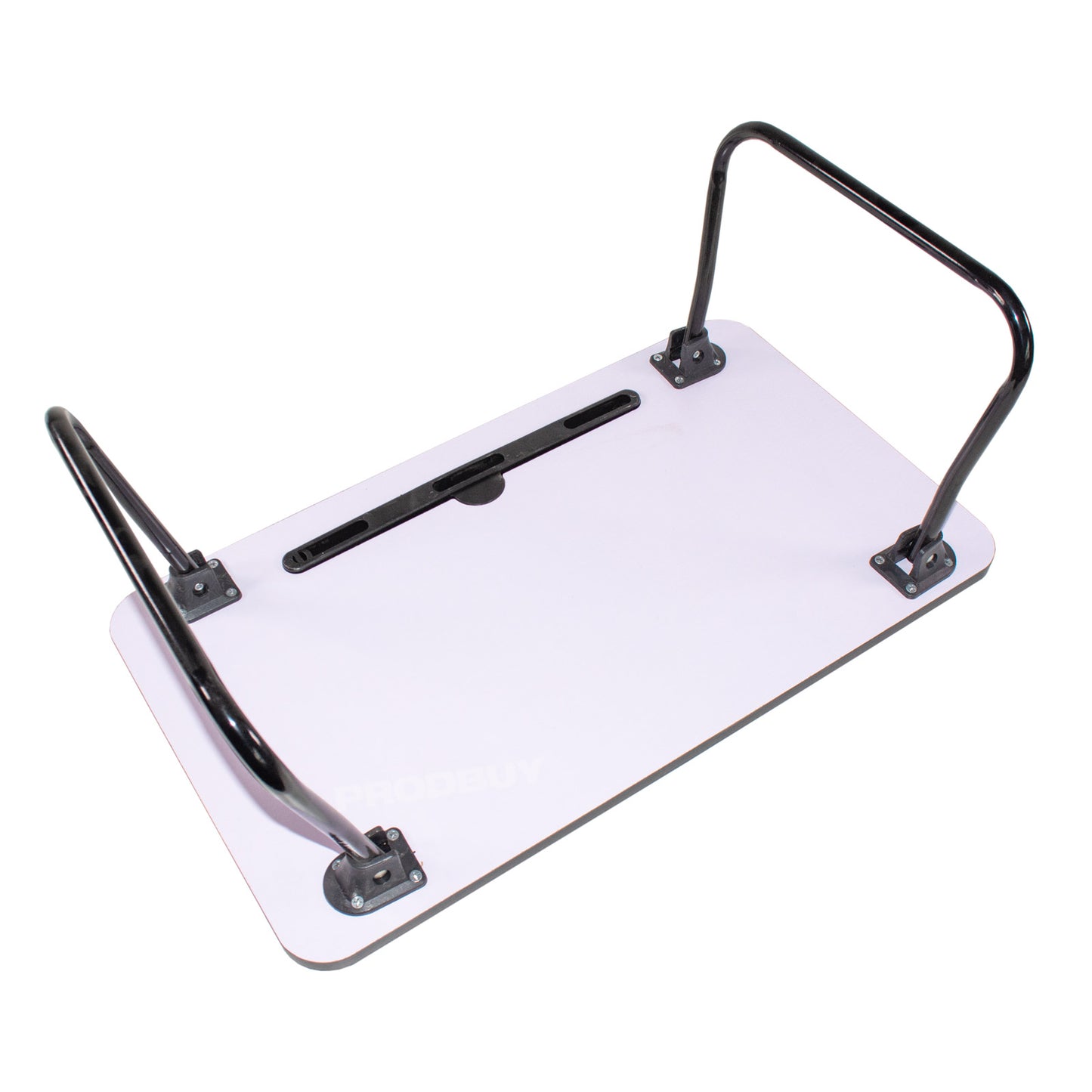Wooden Veneer Tray Table with Metal Folding Legs
