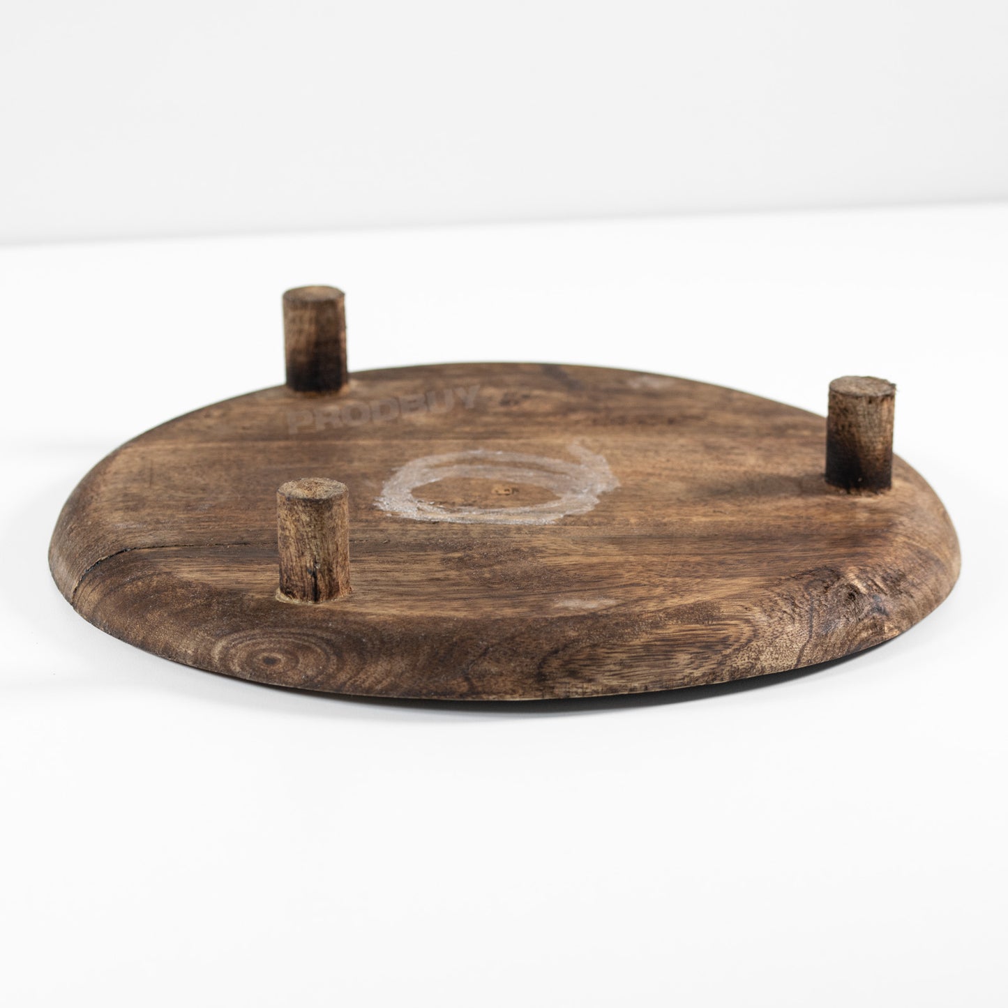 Round 30.5cm Mango Wood House Plant Pot Stand