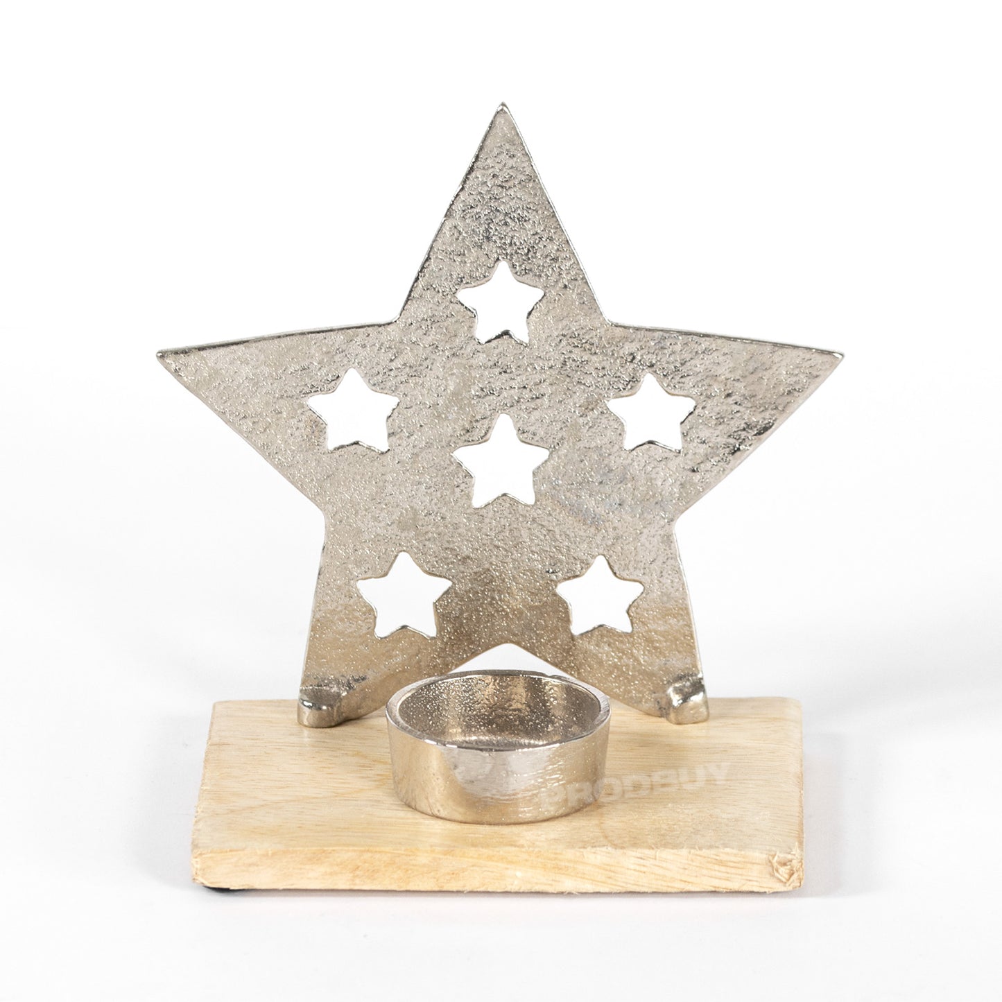 Free-standing Metal Star Tealight Candle Holder