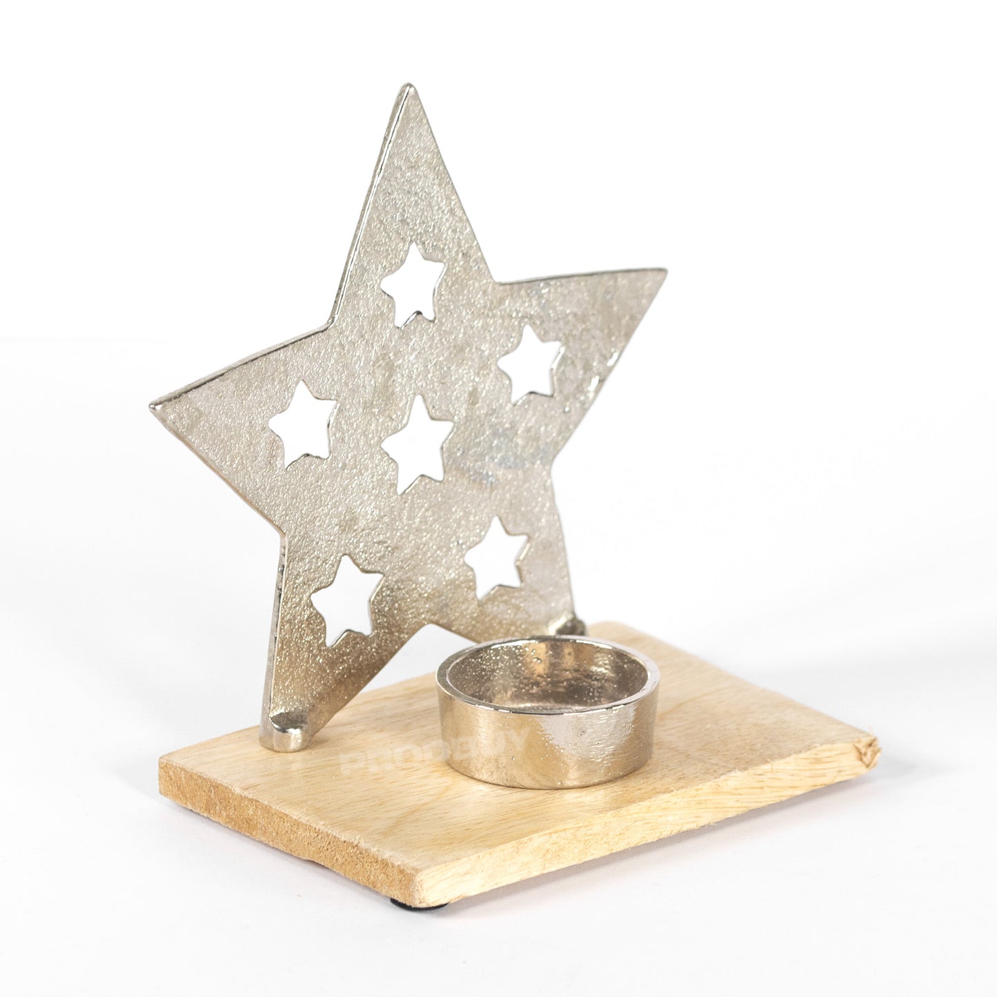 Free-standing Metal Star Tealight Candle Holder