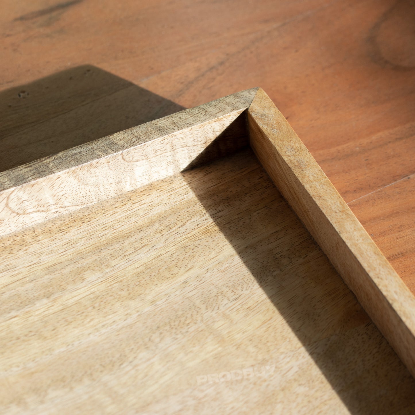 Mango Wood 33cm Candle Holder Tray