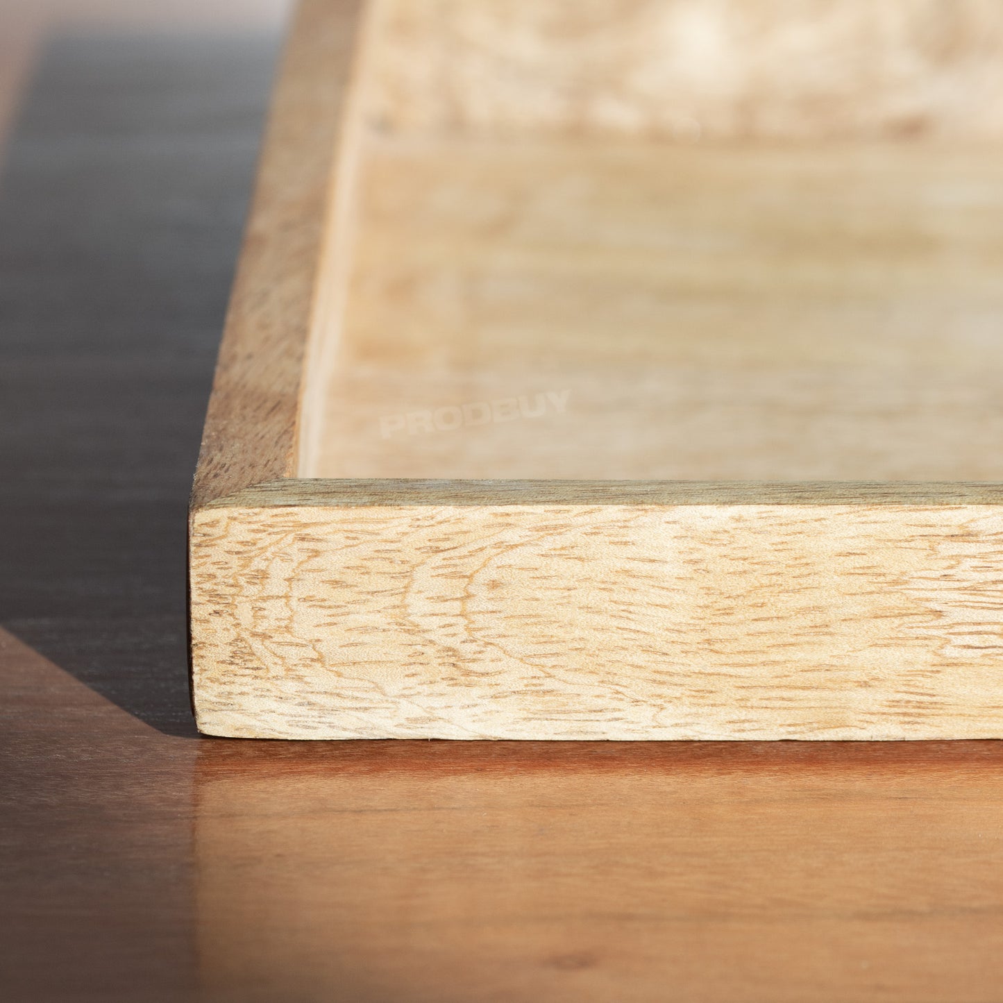Mango Wood 33cm Candle Holder Tray