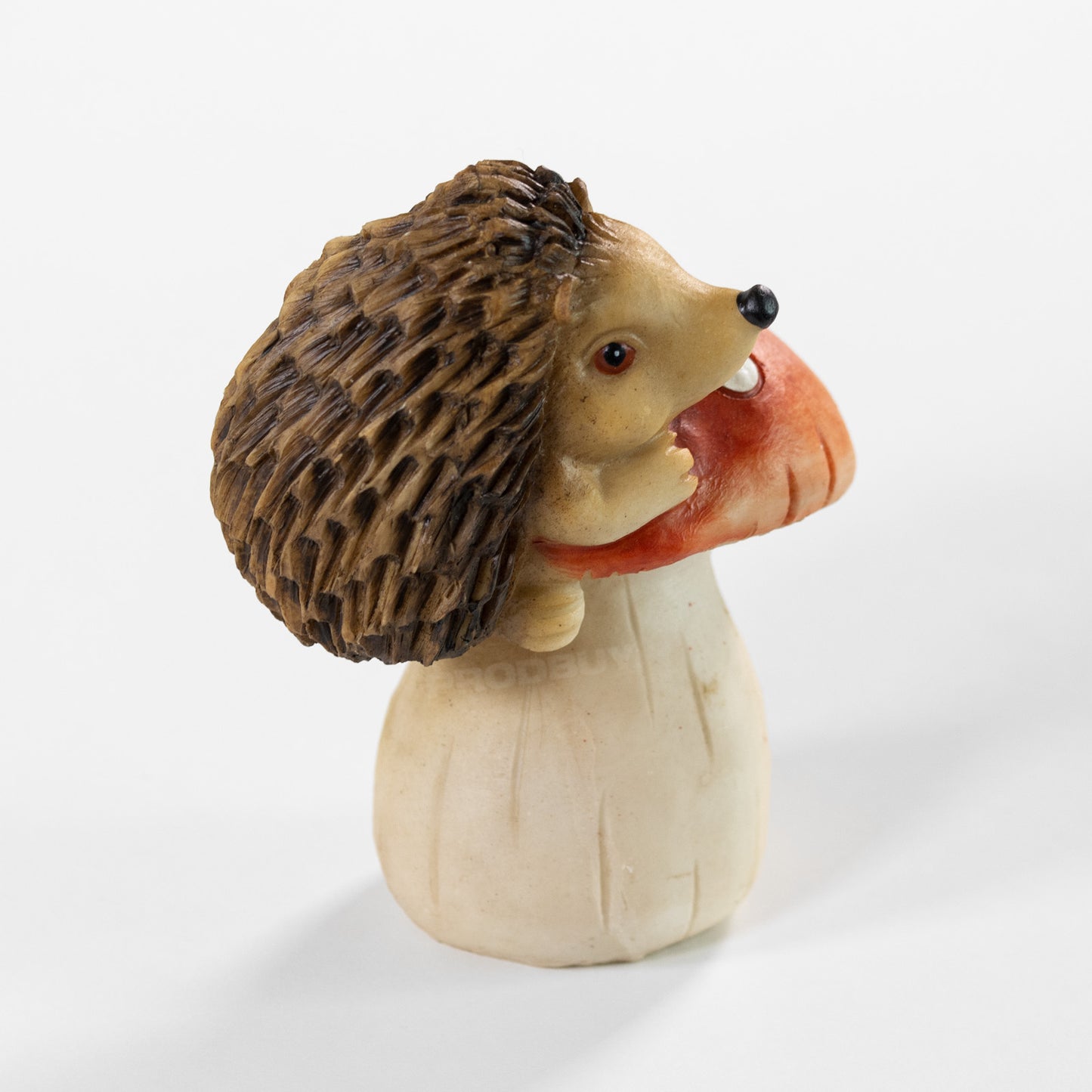 Set of 2 Small Toadstool Hedgehog Garden Ornaments