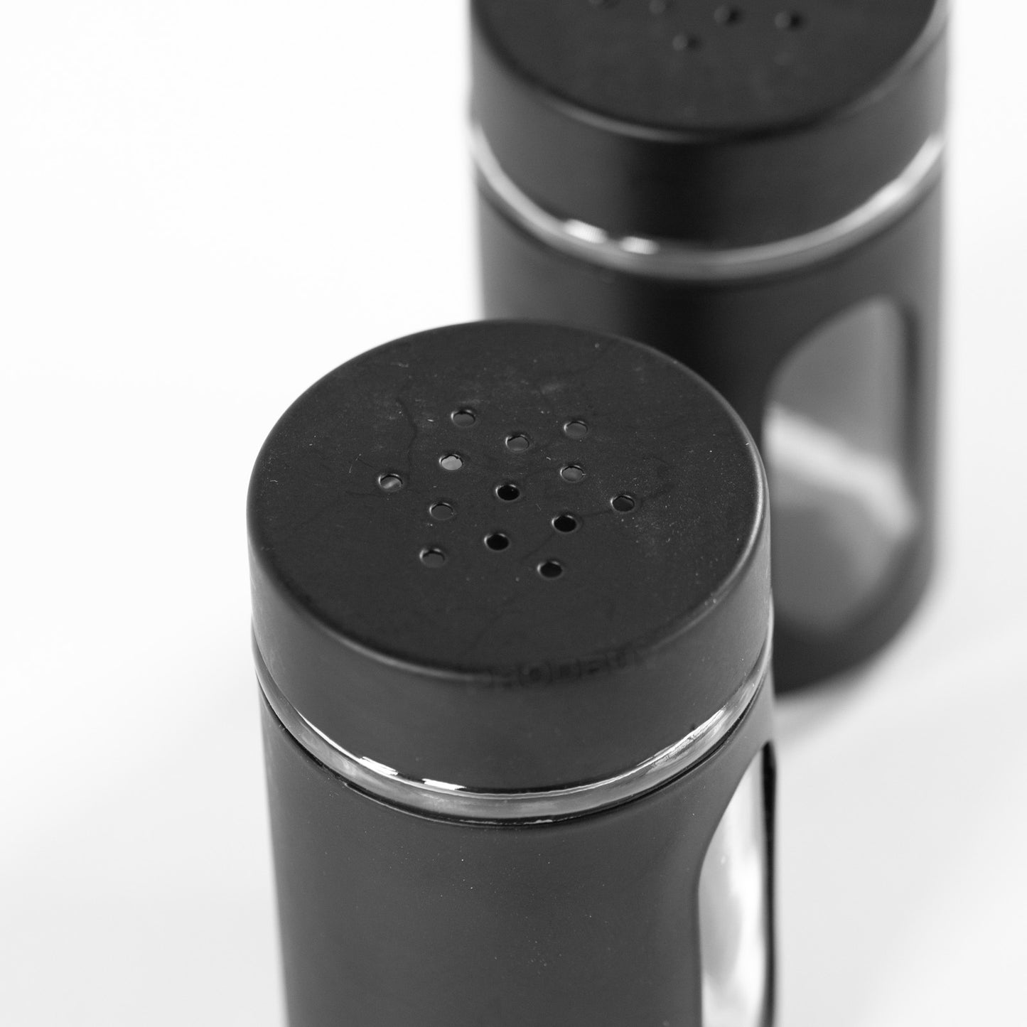 Colour Surround Glass Salt and Pepper Set