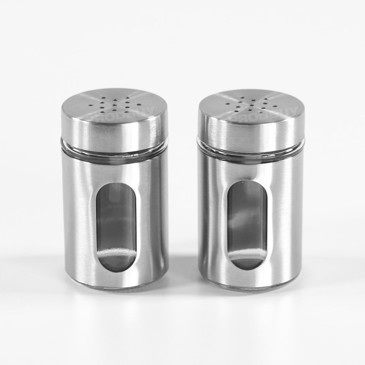 Colour Surround Glass Salt and Pepper Set