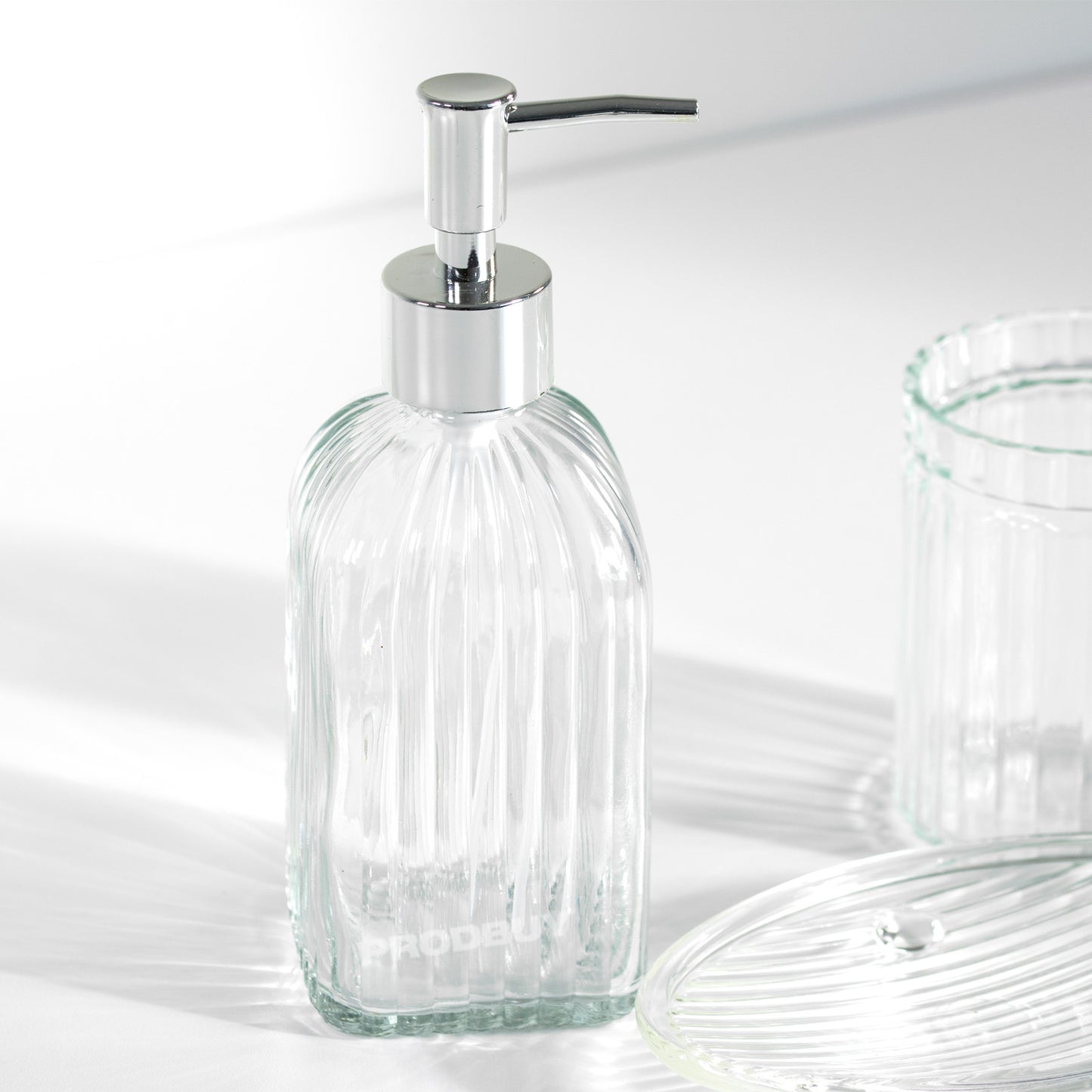 3 Piece Glass Bathroom Sink Accessories Set