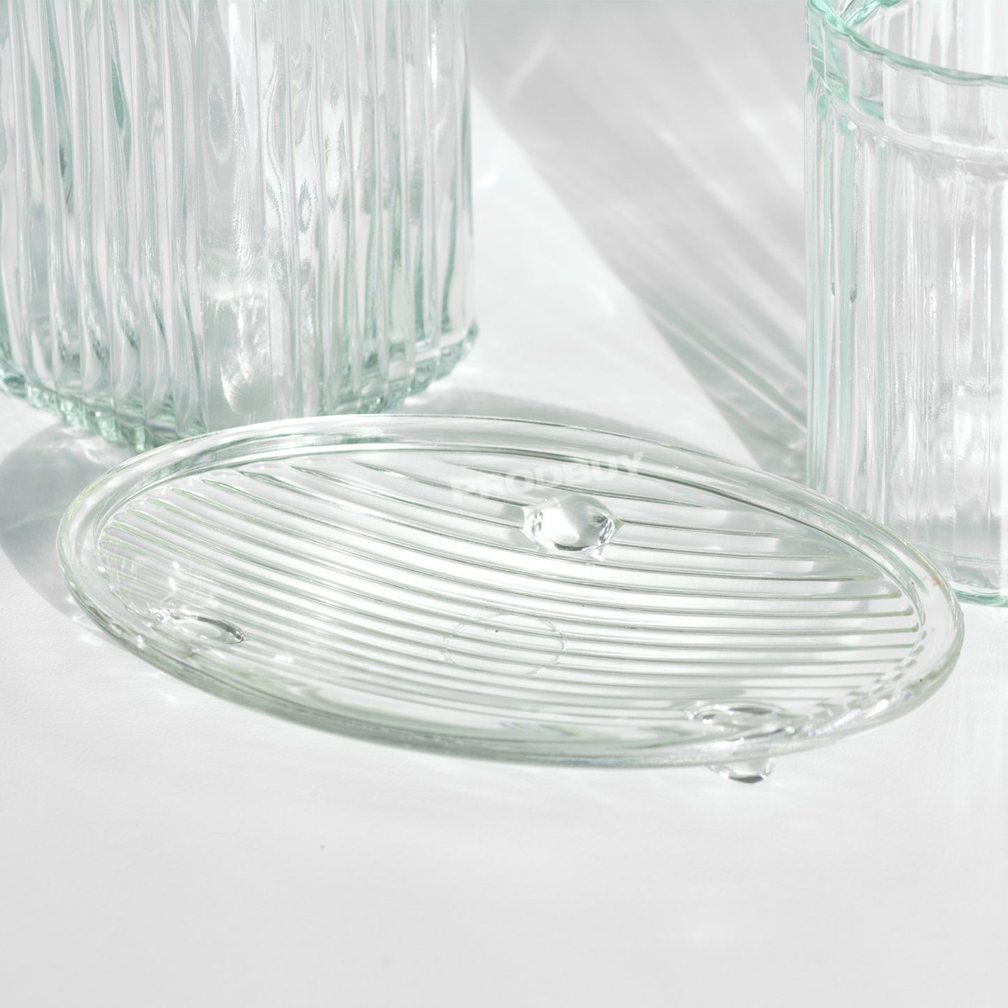 3 Piece Glass Bathroom Sink Accessories Set