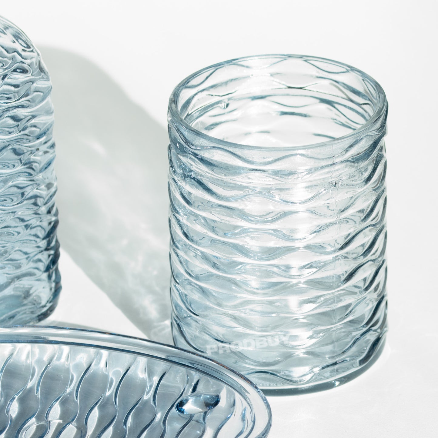 3 Piece Glass Bathroom Sink Accessories Set