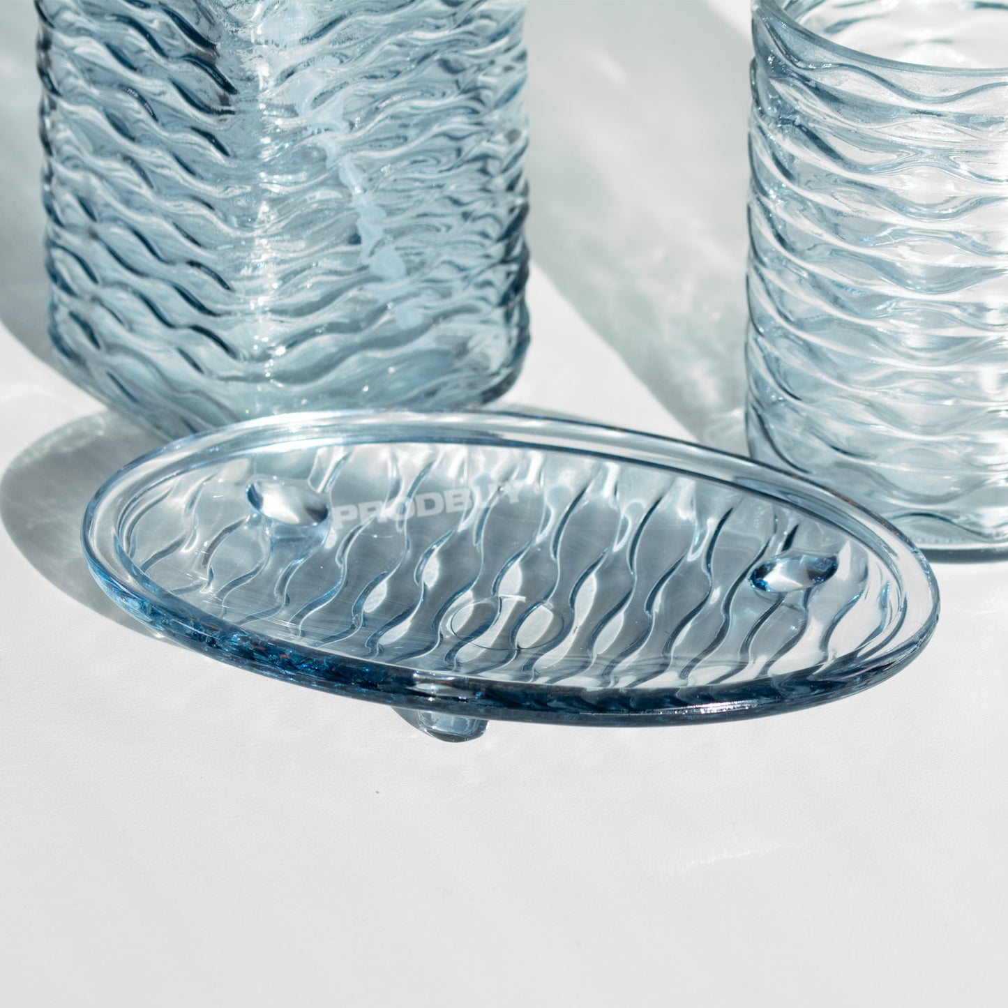 3 Piece Glass Bathroom Sink Accessories Set