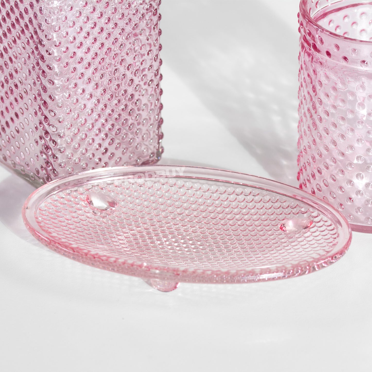 3 Piece Glass Bathroom Sink Accessories Set