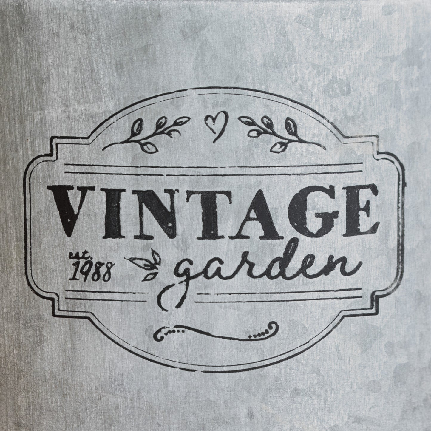 37.5cm Large Vintage Metal Milk Churn Garden Planter Plant Pot Outdoor Lawn Art