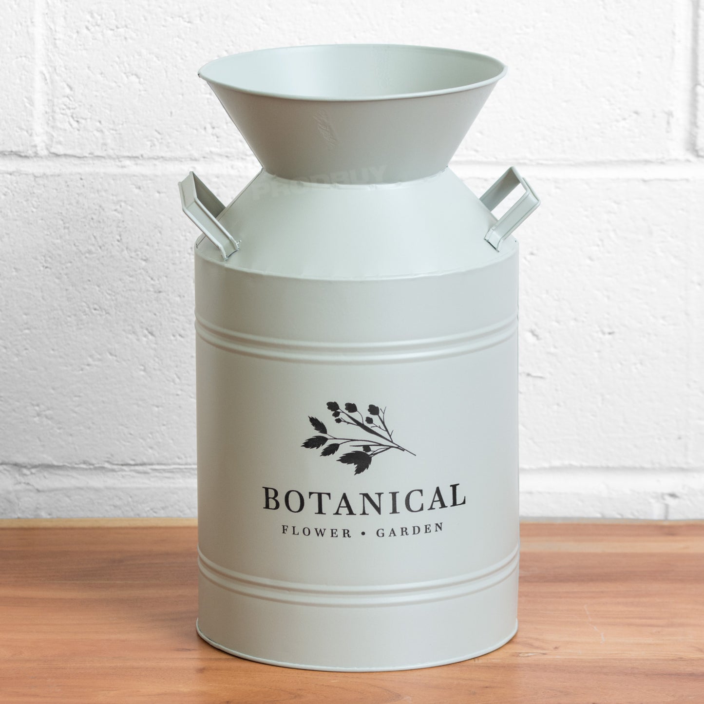 Metal 'Botanical' 37.5cm Milk Churn Garden Planter
