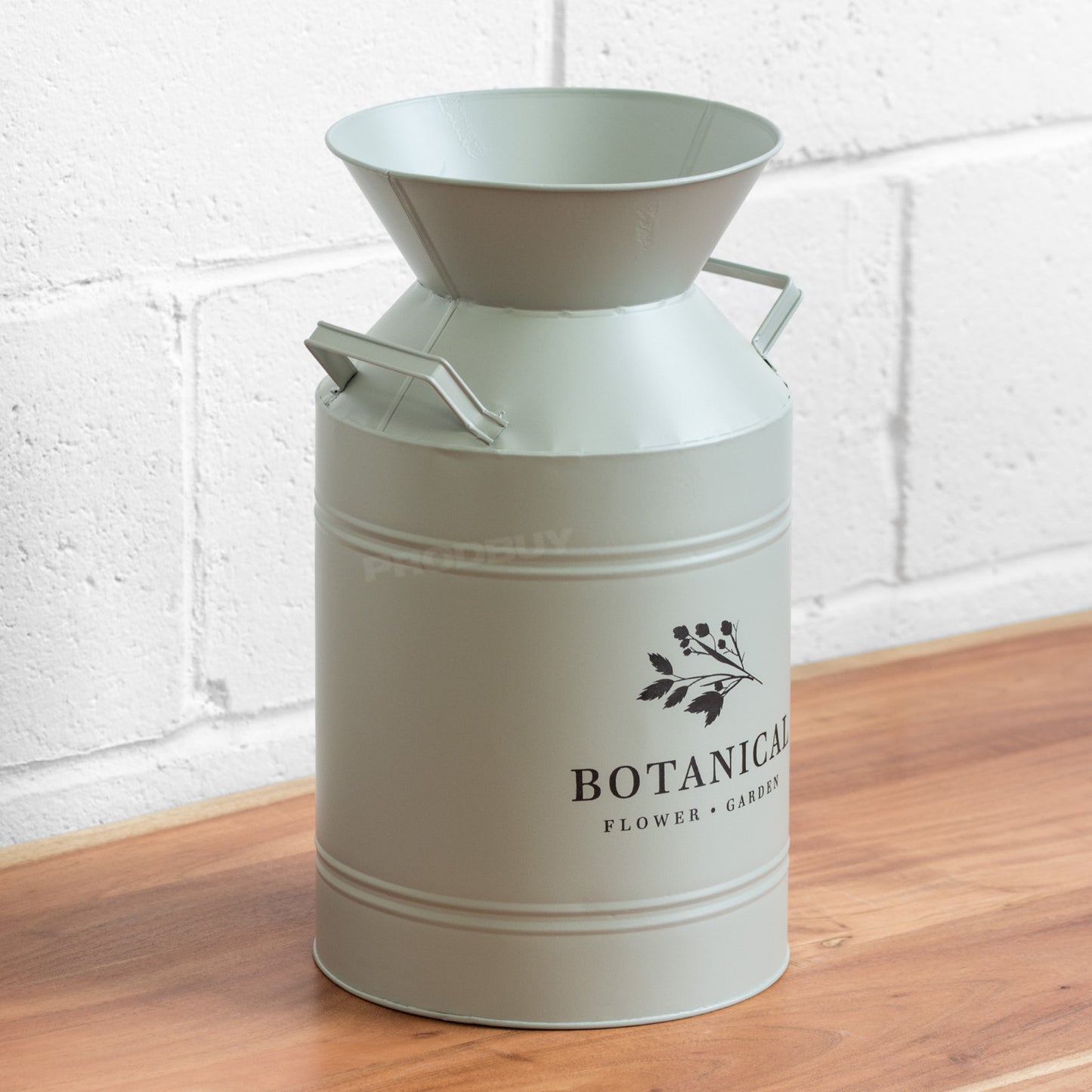 Metal 'Botanical' 37.5cm Milk Churn Garden Planter