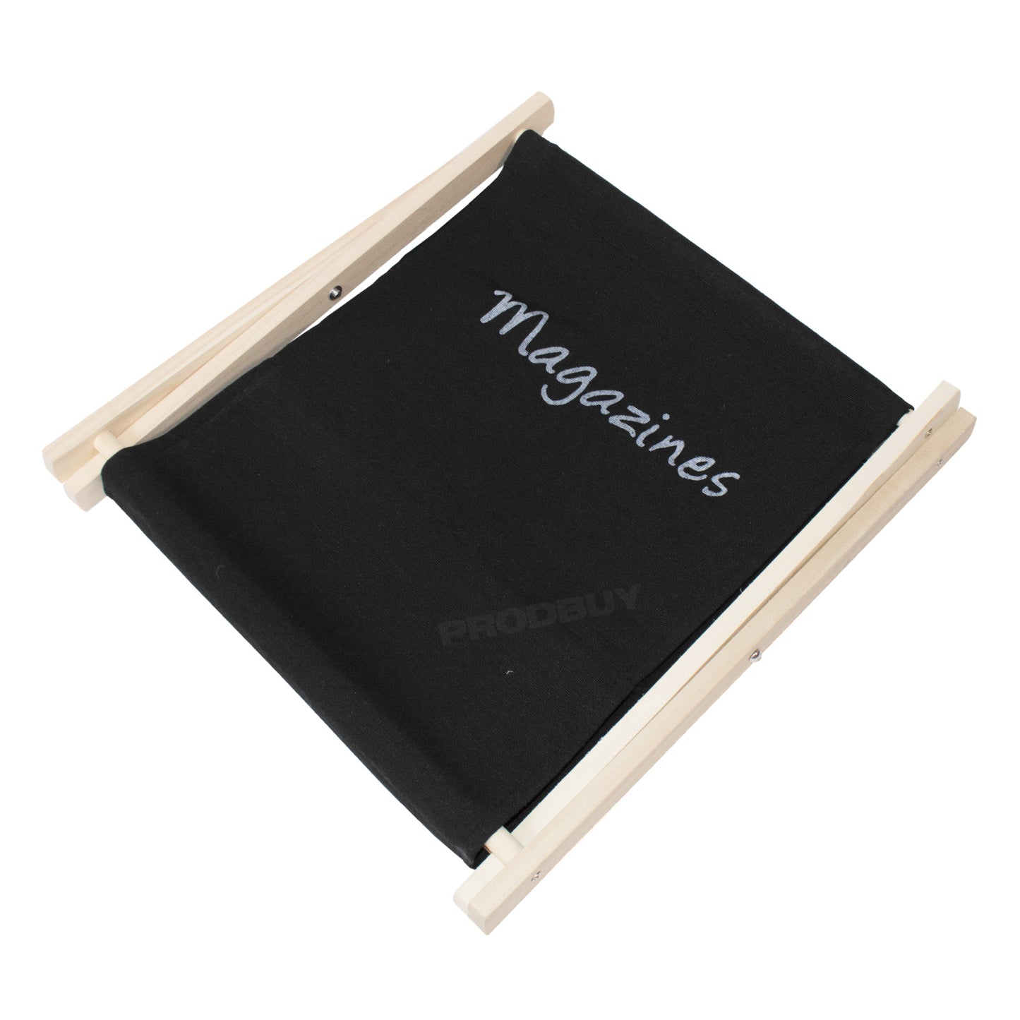 Fabric Wooden Folding Magazine Storage Rack