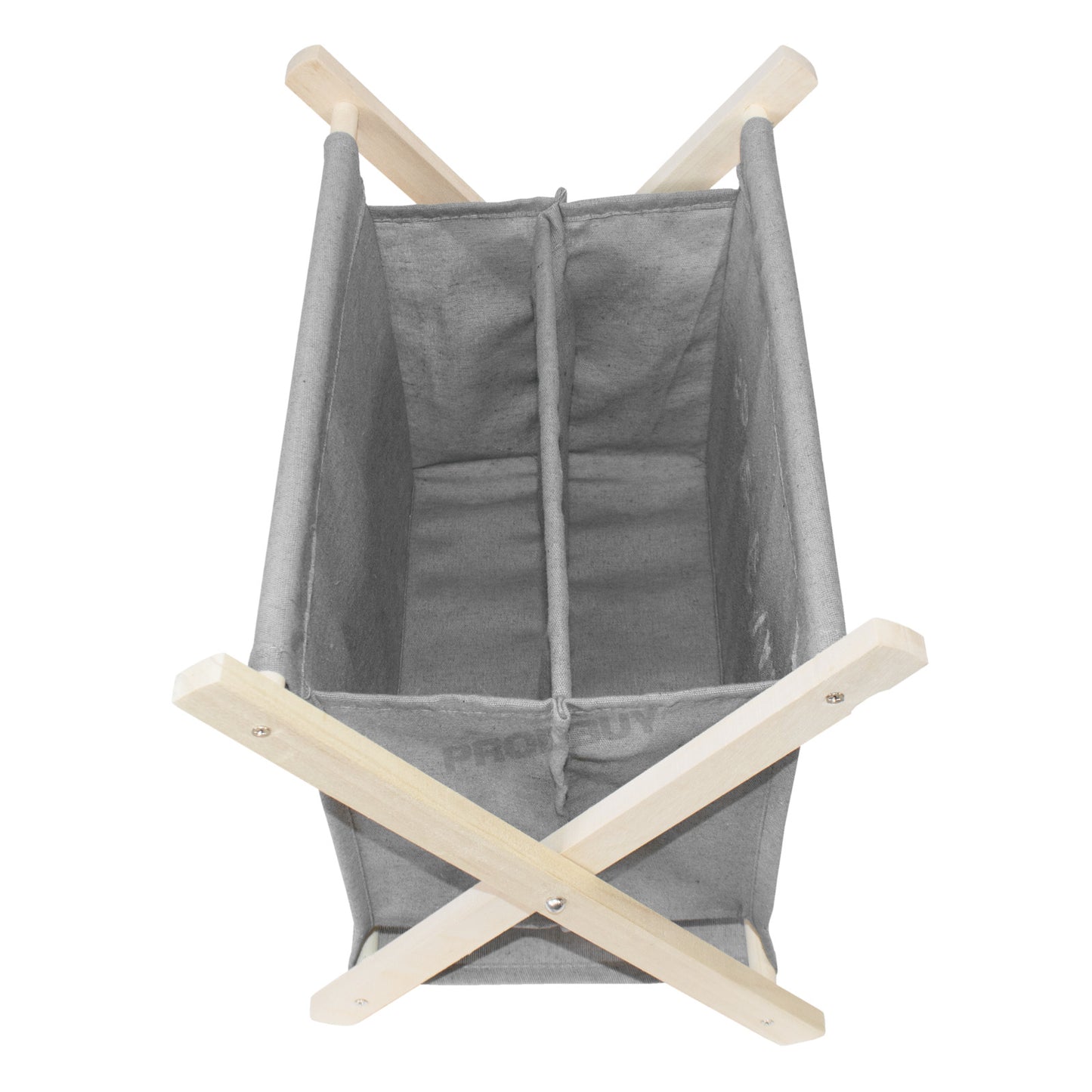 Fabric Wooden Folding Magazine Storage Rack