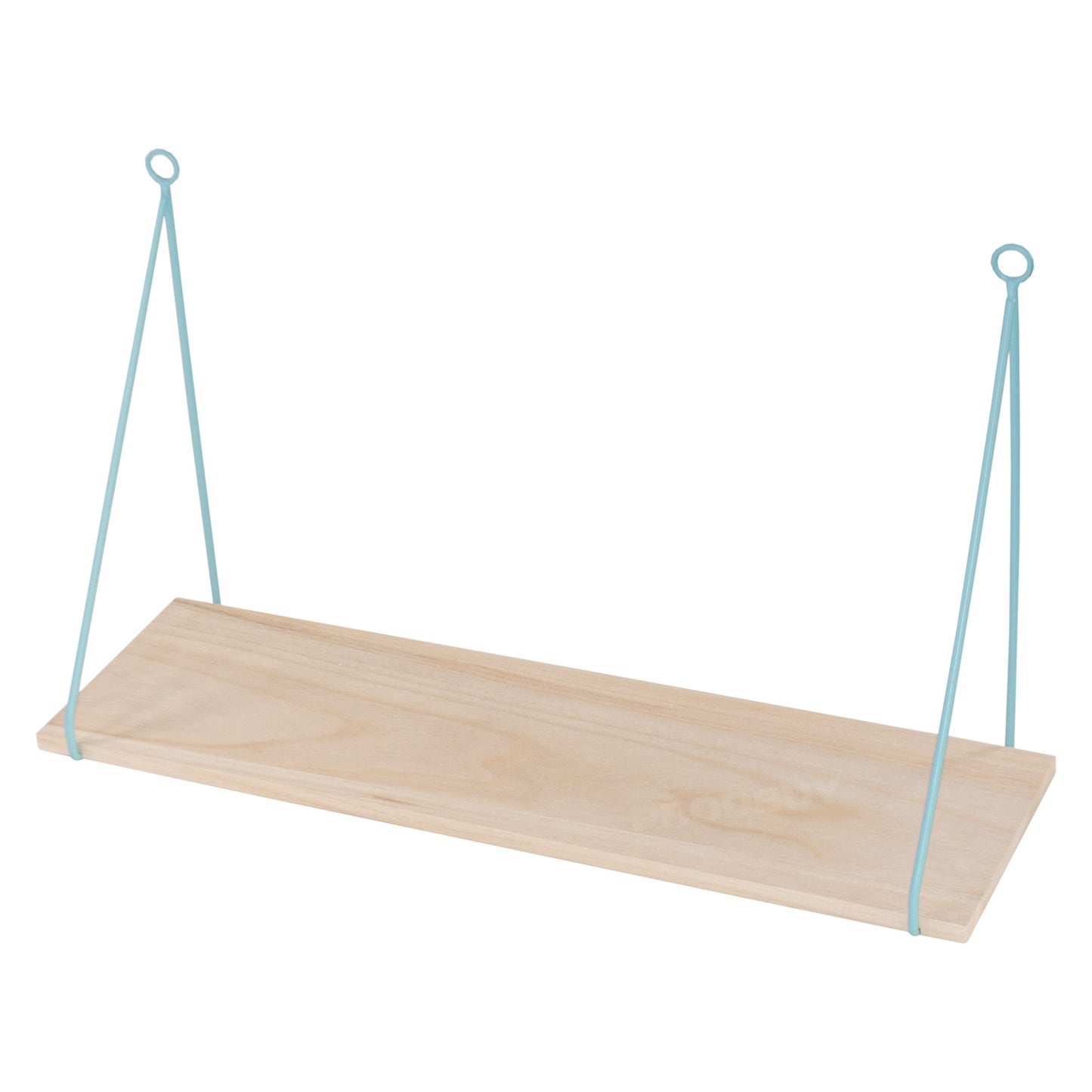 50cm Floating Wall Shelf with Metal Wire Brackets