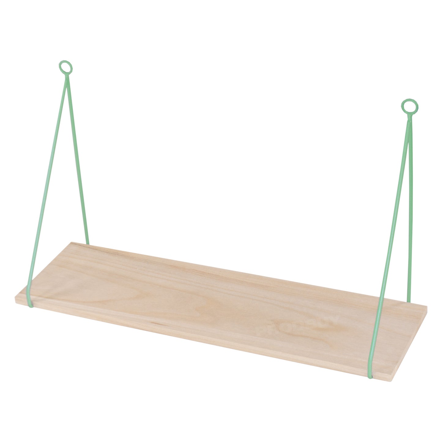 50cm Floating Wall Shelf with Metal Wire Brackets