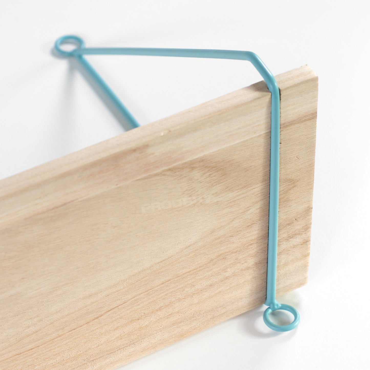 50cm Floating Wall Shelf with Metal Wire Brackets