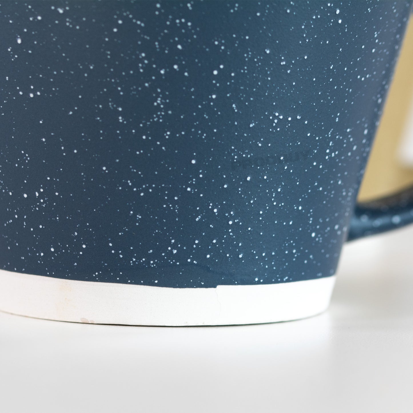 Mugs Set of 6 350ml Stoneware Speckled Cups Tea Coffee Hot Drinks