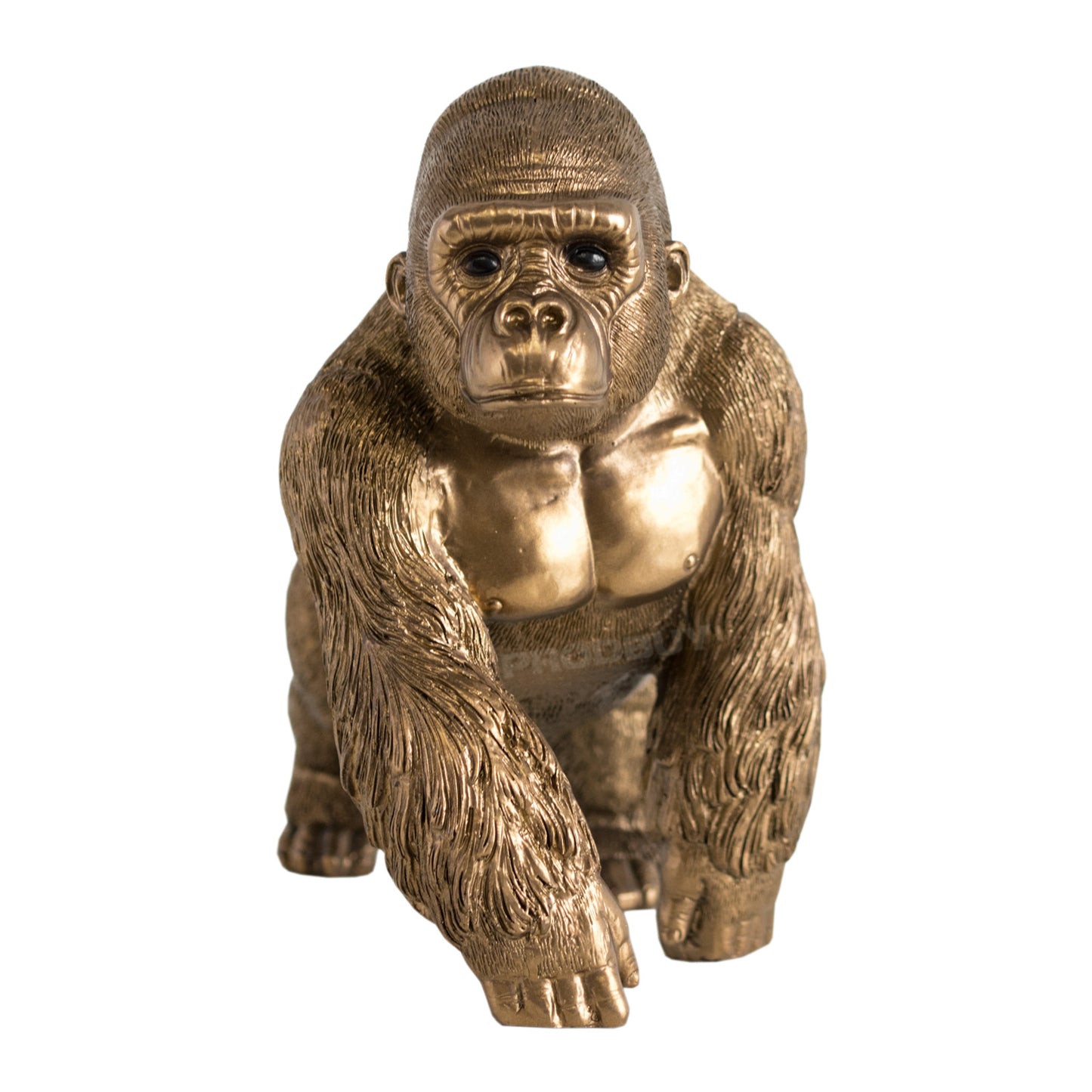 16cm Bronze Coloured Gorilla Ornament Statue Figurine Sculpture Animal Gift