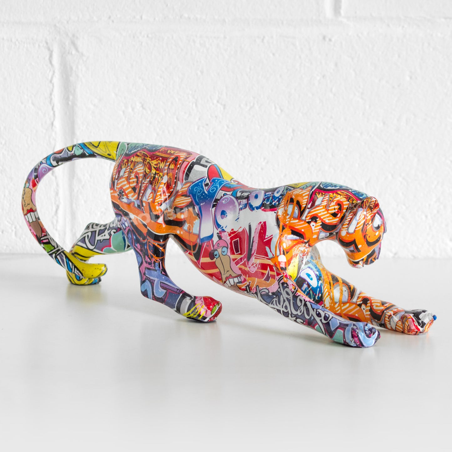 Colourful Graffiti Cheetah Ornament