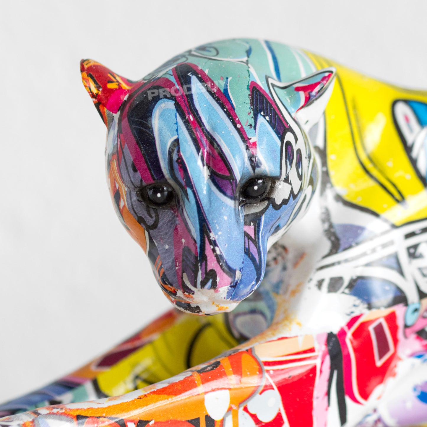 Colourful Graffiti Cheetah Ornament