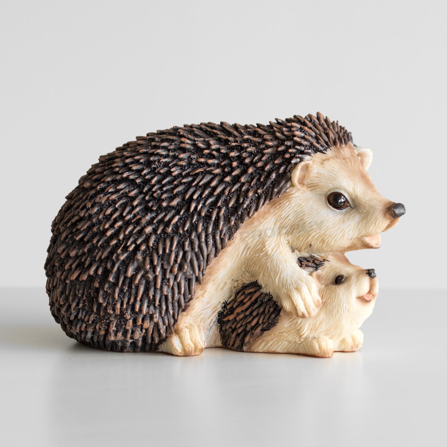 Mother & Baby Hedgehog Garden Ornament