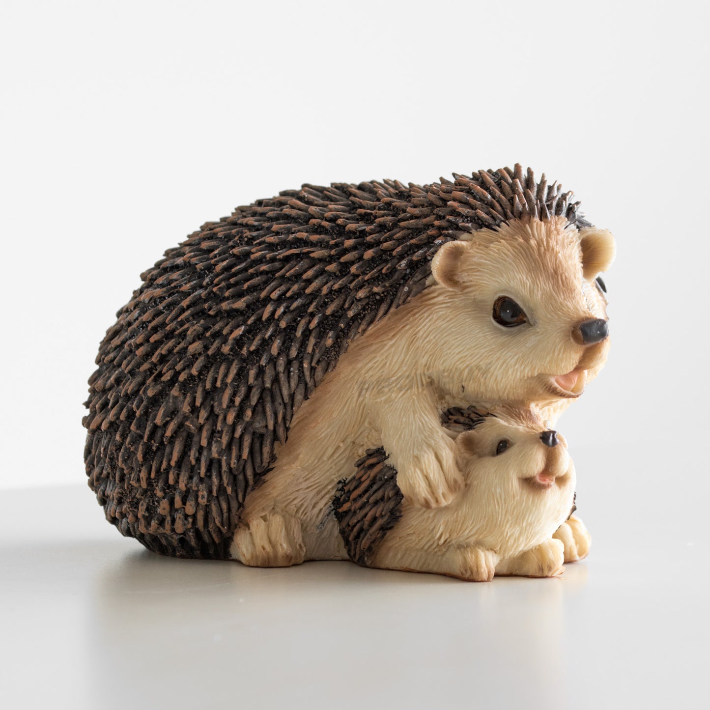 Mother & Baby Hedgehog Garden Ornament