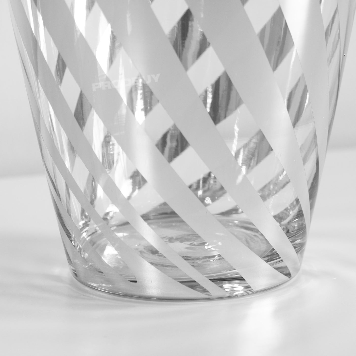 28cm Tall Large Mirrored Glass Twist Vase Flowers Artificial Dried Home Decor