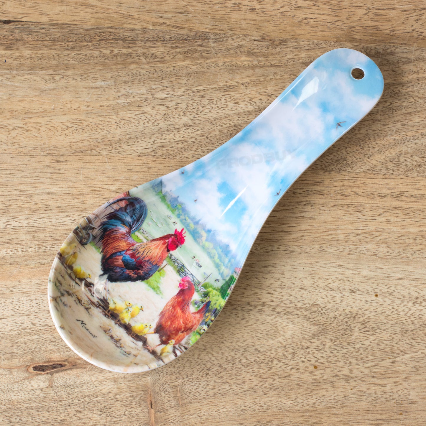 Farm Chickens Kitchen Utensil Spoon Rest