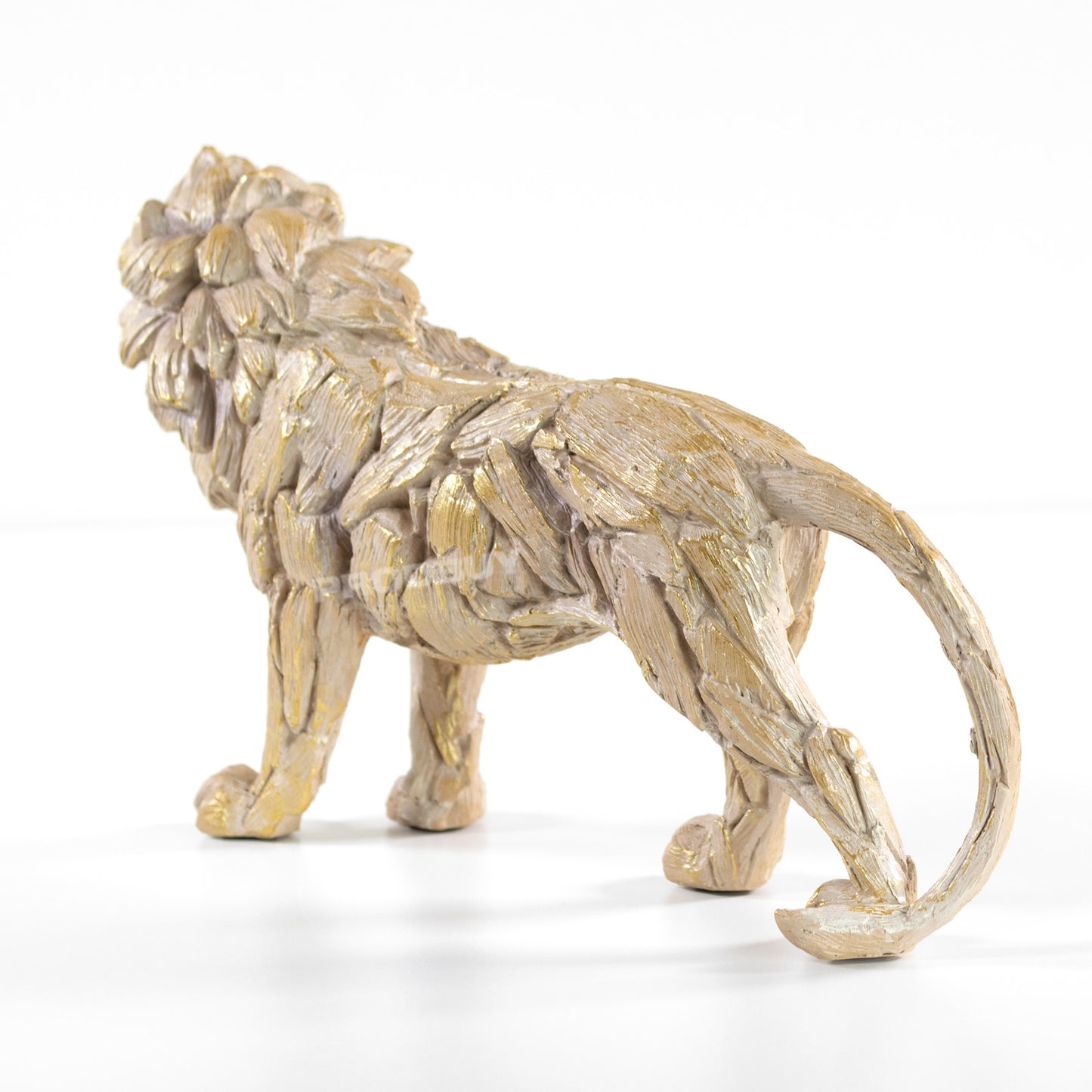 31.5cm Medium Resin Driftwood Style Lion Ornament