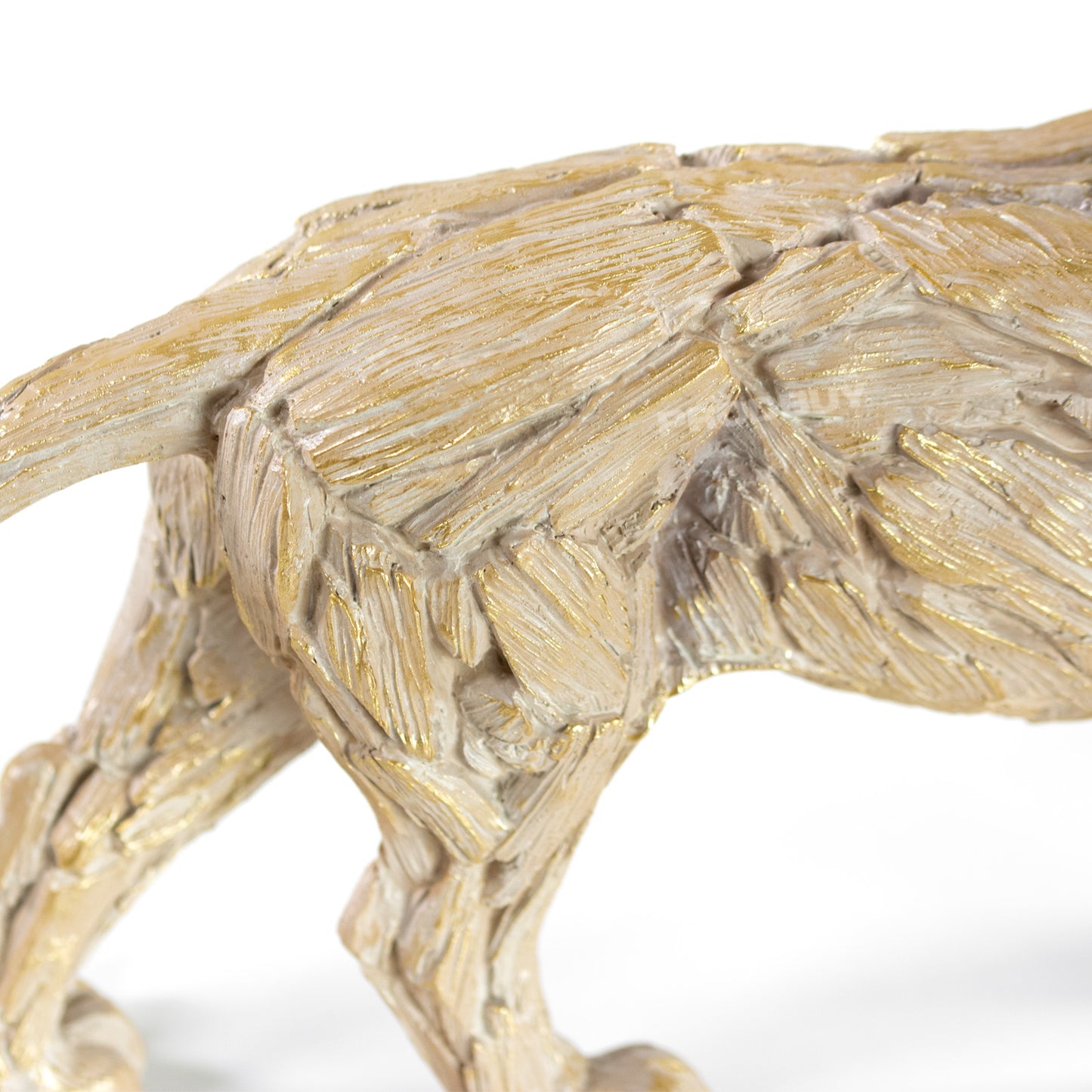 31.5cm Medium Resin Driftwood Style Lion Ornament