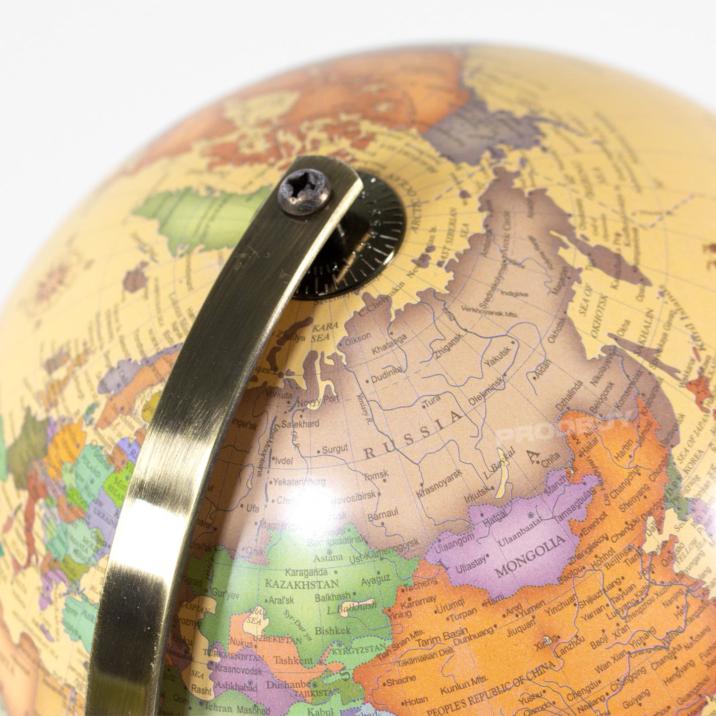 Retro 27cm Standing Globe Ornament