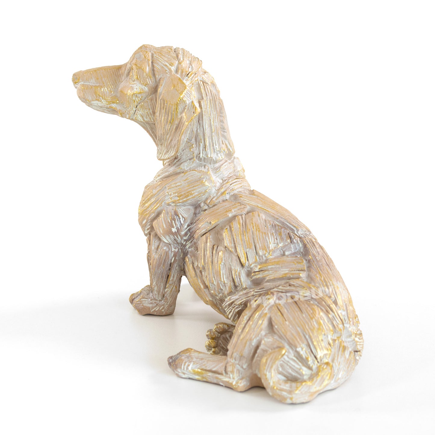 Resin Driftwood Style Dachshund Ornament