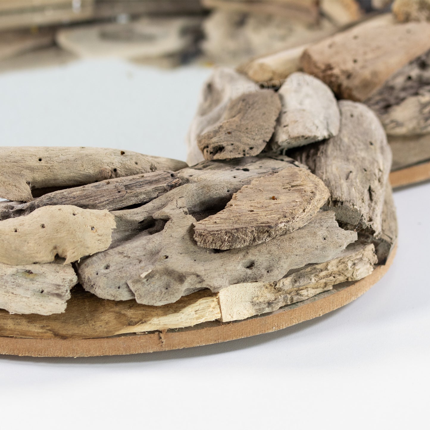Large Driftwood Heart 50cm Wall Mirror