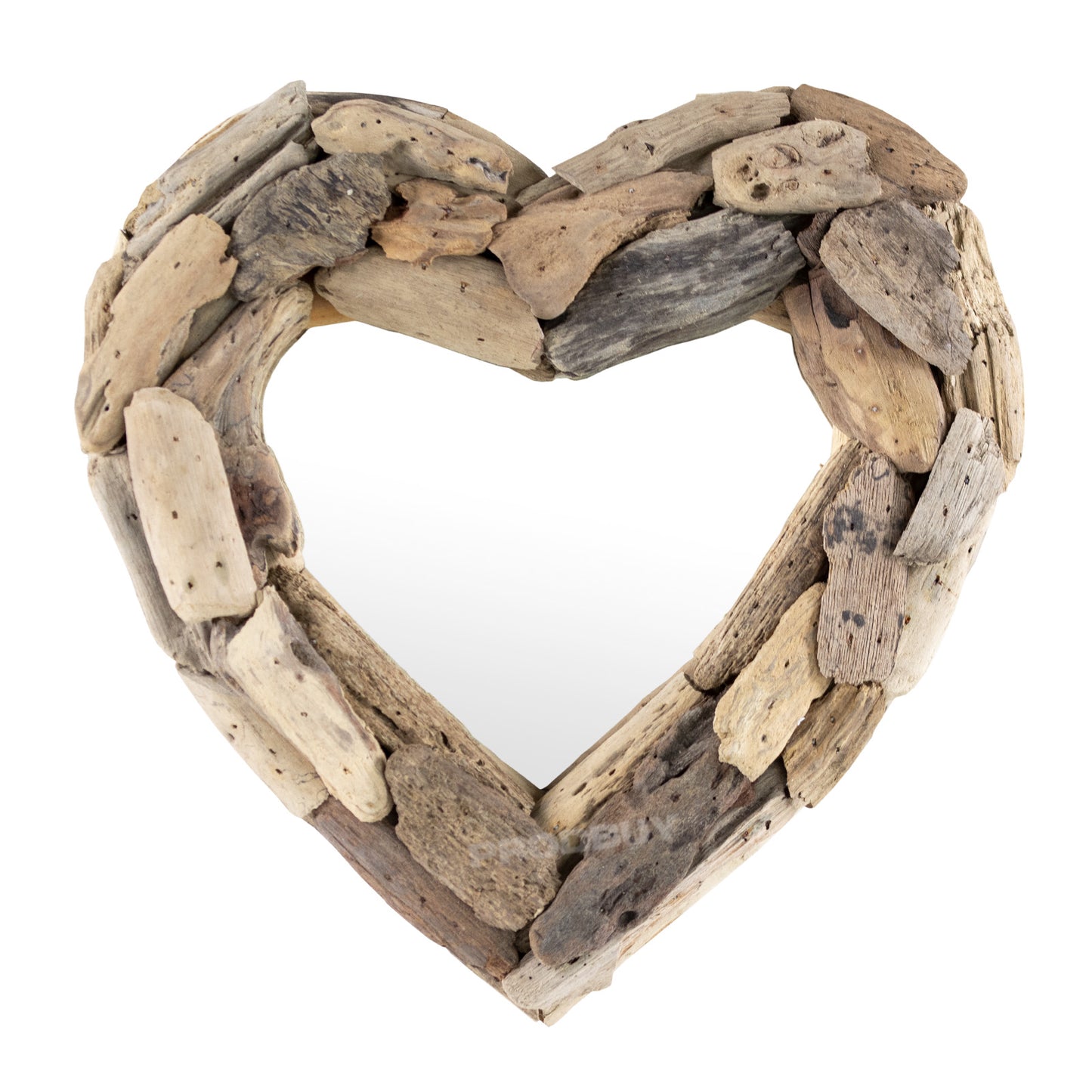 Small Driftwood Heart 30cm Wall Mirror