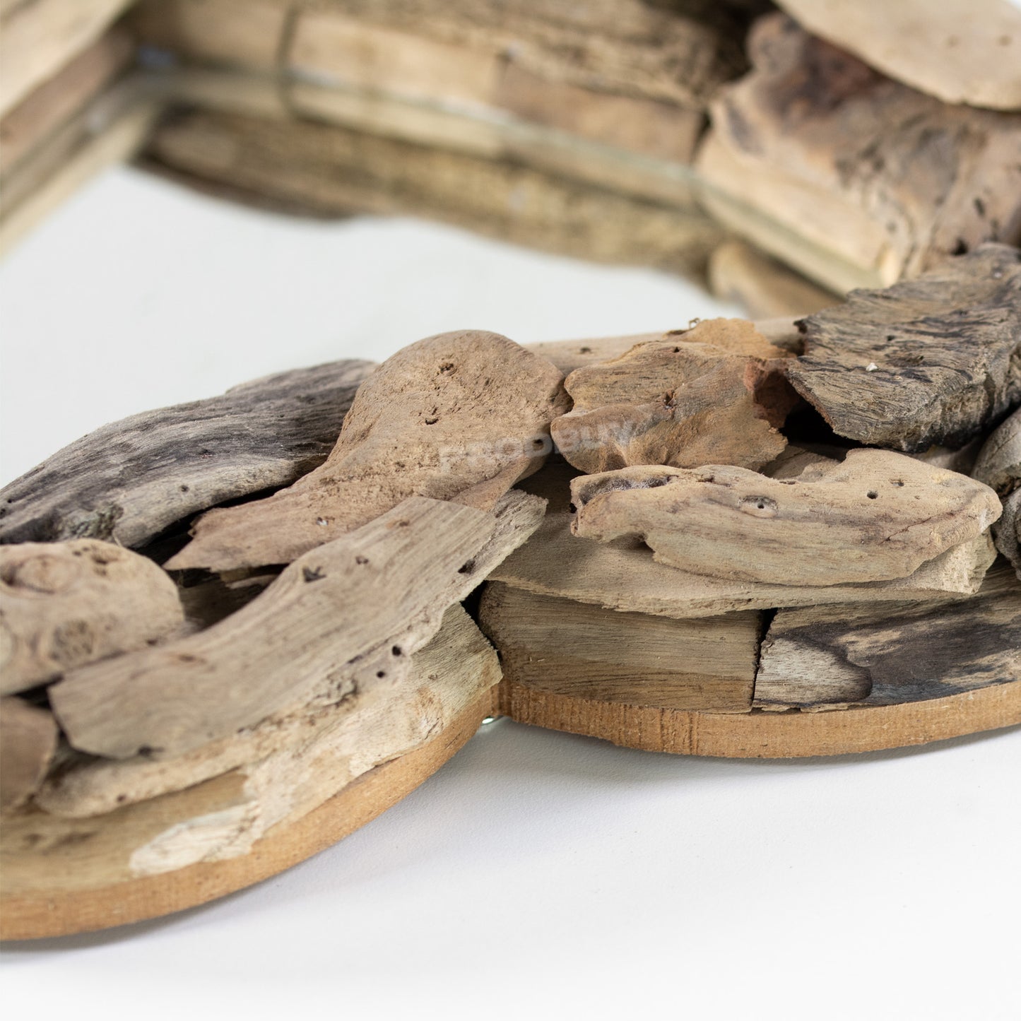 Small Driftwood Heart 30cm Wall Mirror