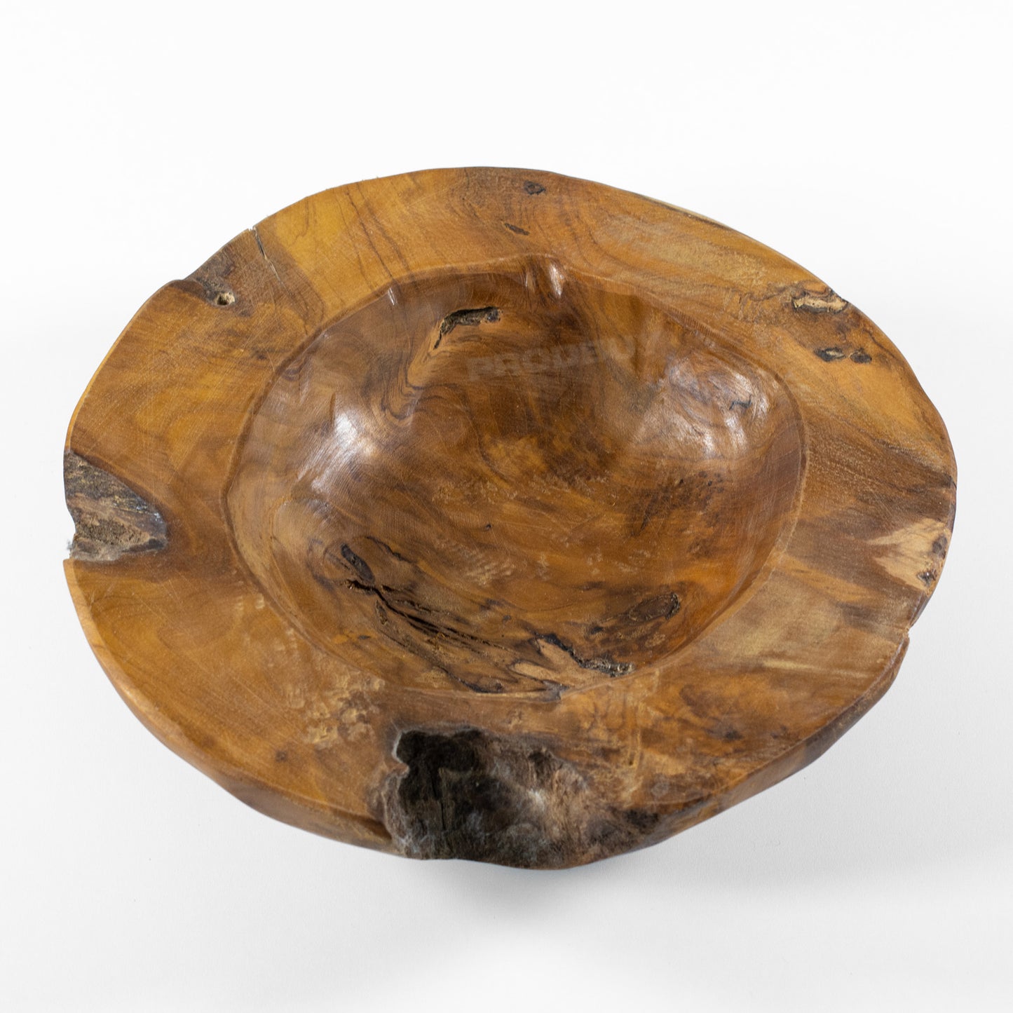 Chunky 30cm Teak Root Wooden Bowl